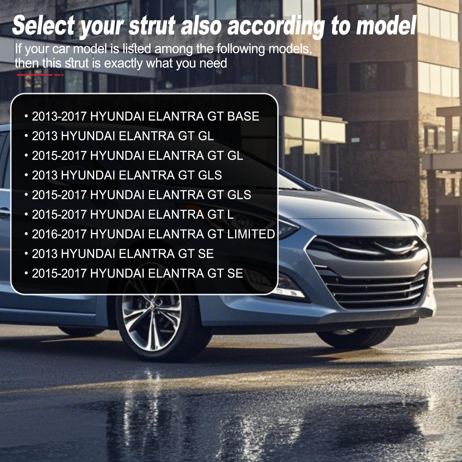 Vepagoo 6799 Rear Hatch Liftgate Tailgate Struts 2013-2017 Hyundai Elantra Gt, Gl Gas Shock Lift Supports Spring, Trunk Hatchbac