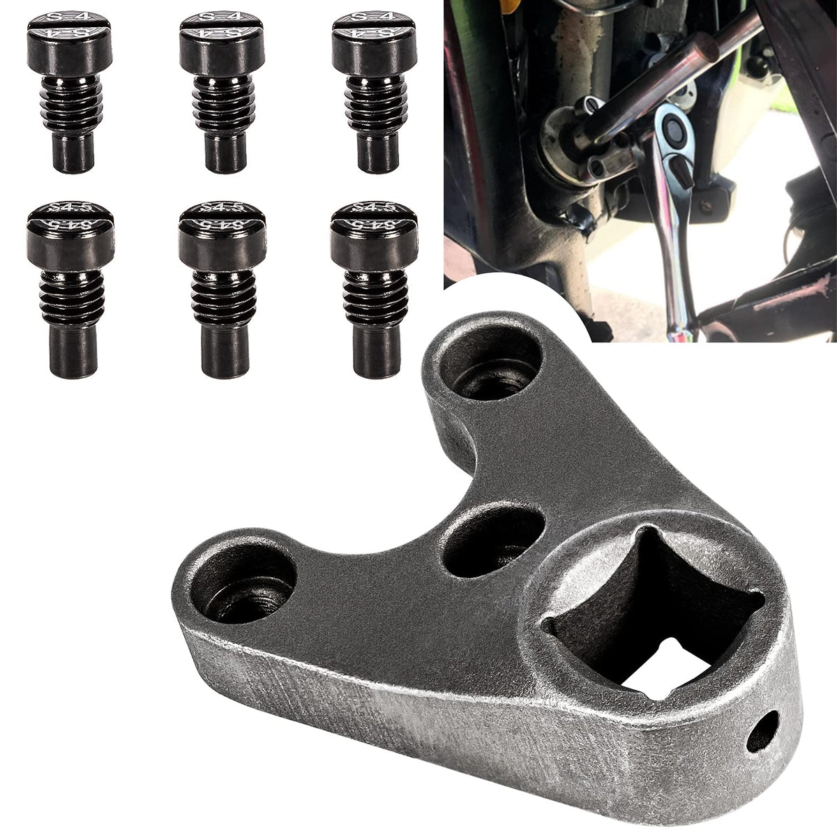 Camoo Mt0006-32Mm X 4Mm Wrench For Showa Trim/Tilt Units, Fits Yamaha, Honda, Evinrude, 180 Ft-Lbs, 1/2'' Socket Drive, Powder C