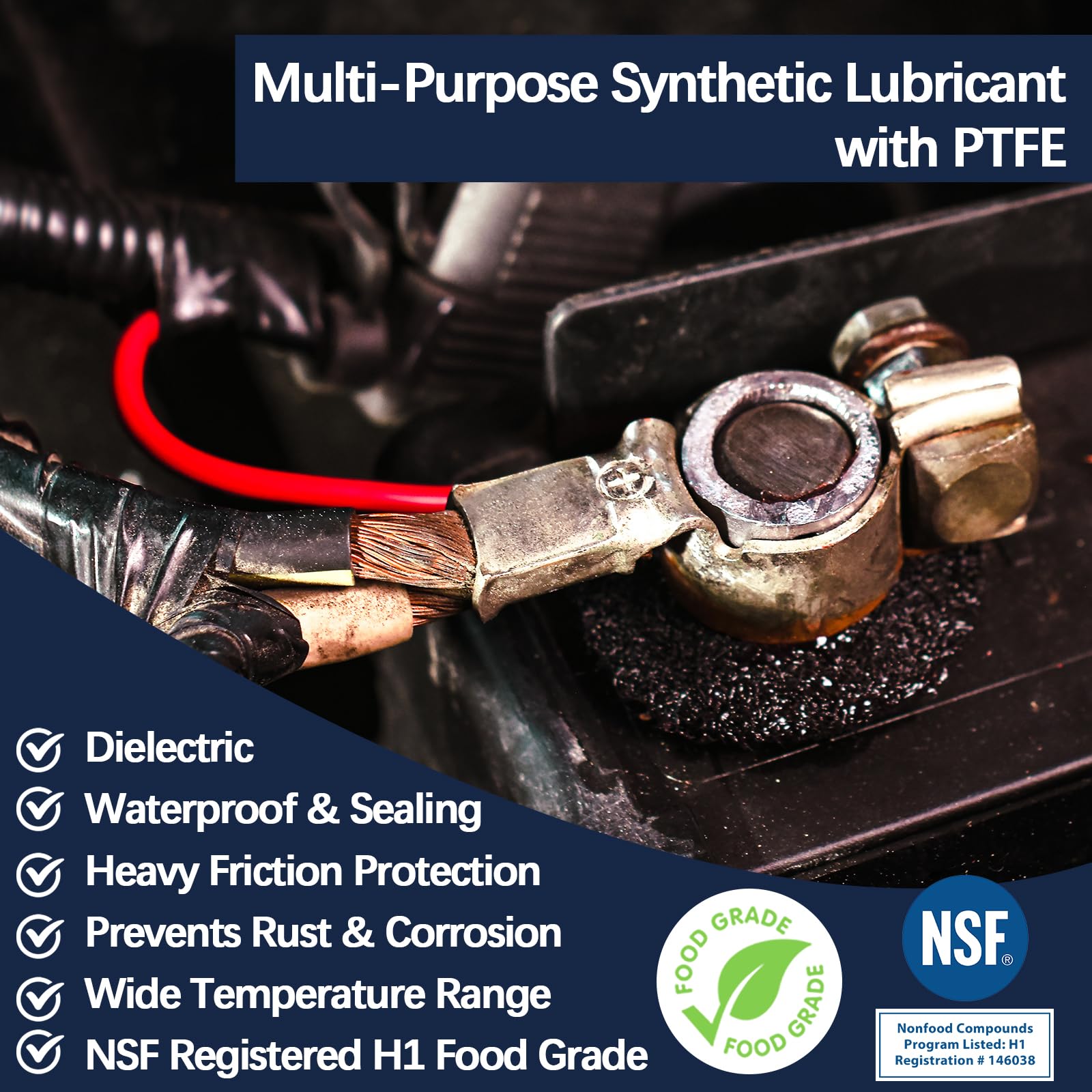 BTAS Dielectric Grease for Electrical Connectors Automotive Spark Plug Boot Battery Terminal Marine Dialectical Electronics Wiri