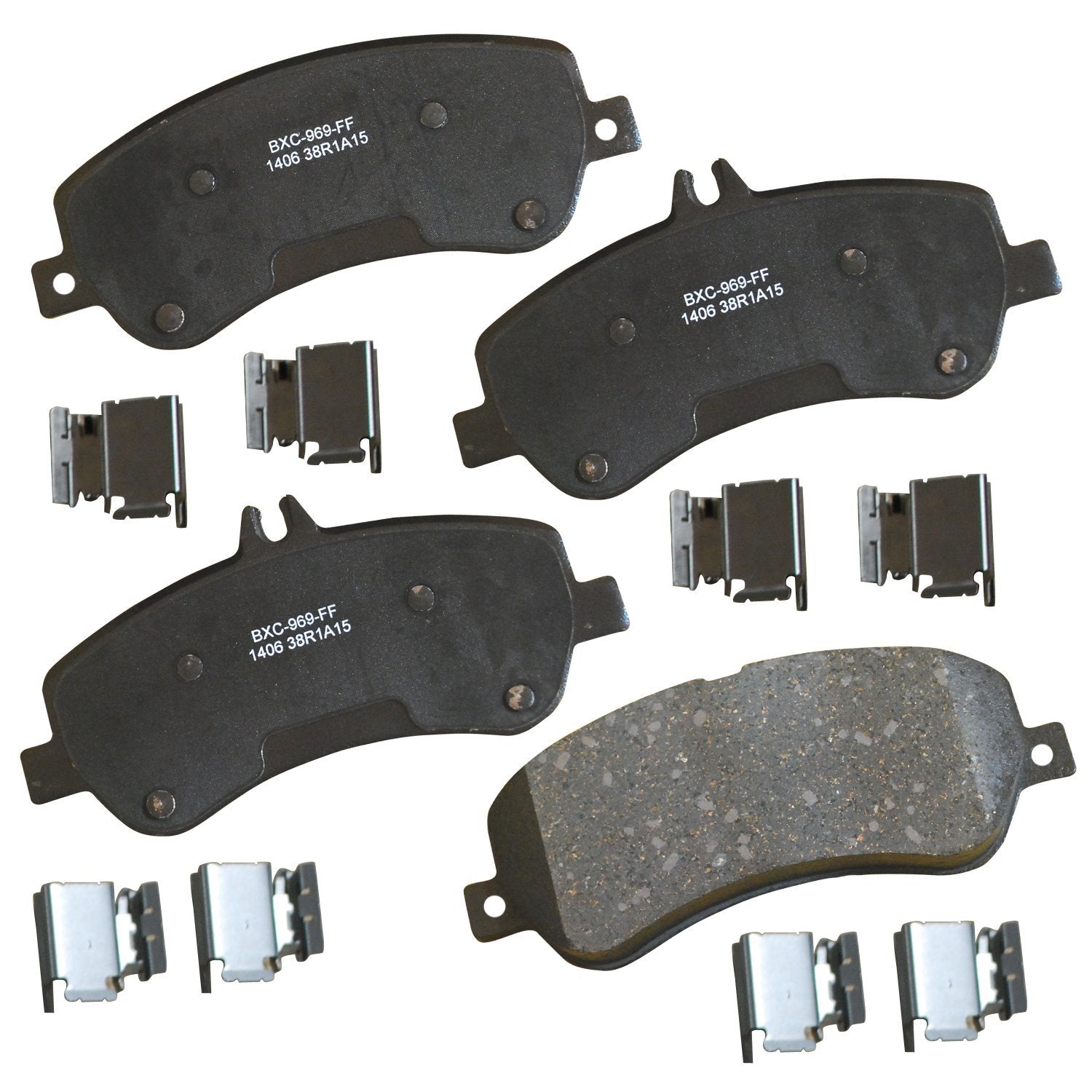 Bendix Premium Sbc1406 Ceramic Front Brake Pads For Mercedes-Benz Glk250 2015-2013, Glk280 2009, Glk300 2015-2010, Glk350 2015-2
