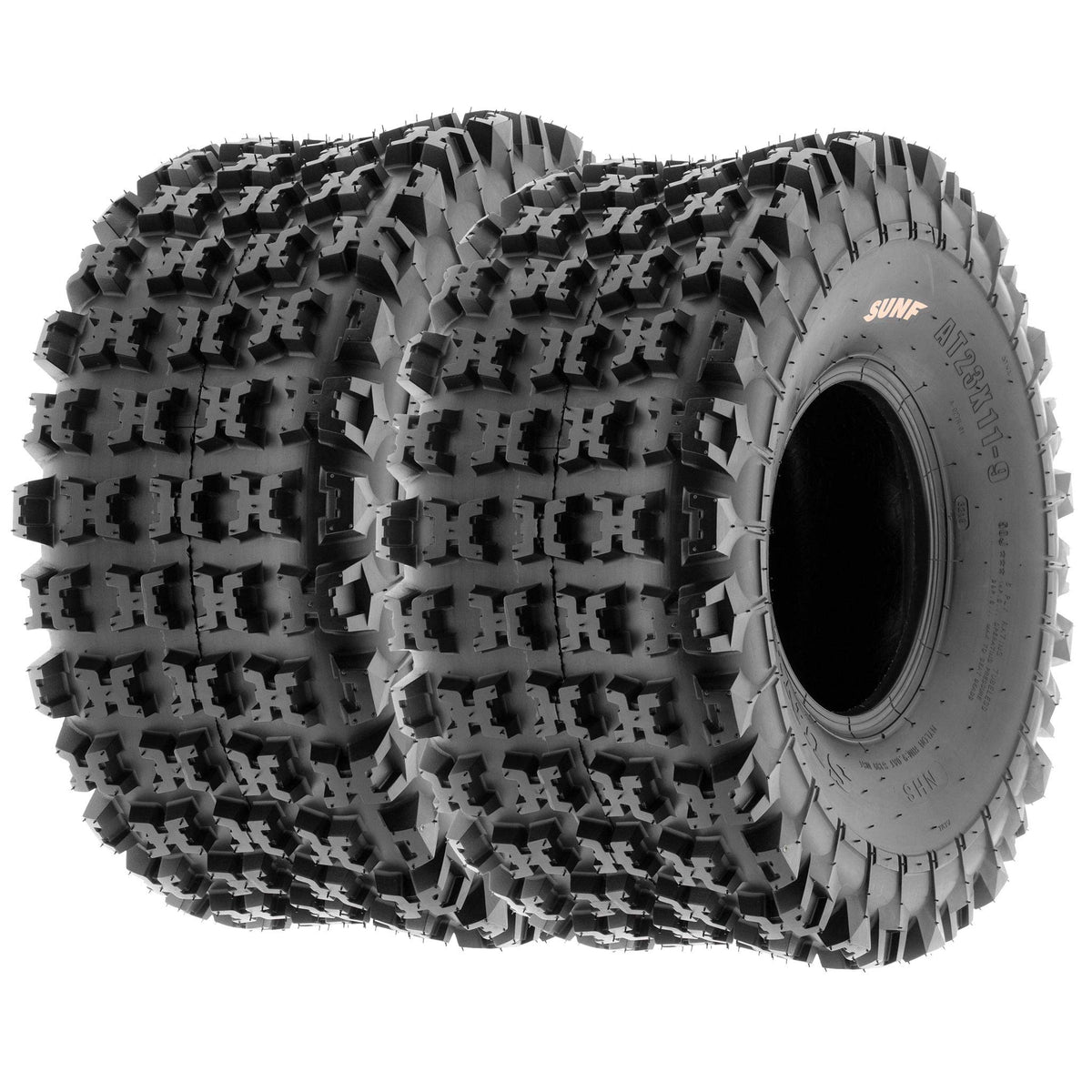 Pair of 2 SunF ATV UTV Knobby Sport Tires 22x10-10,6 PR Tubeless A027