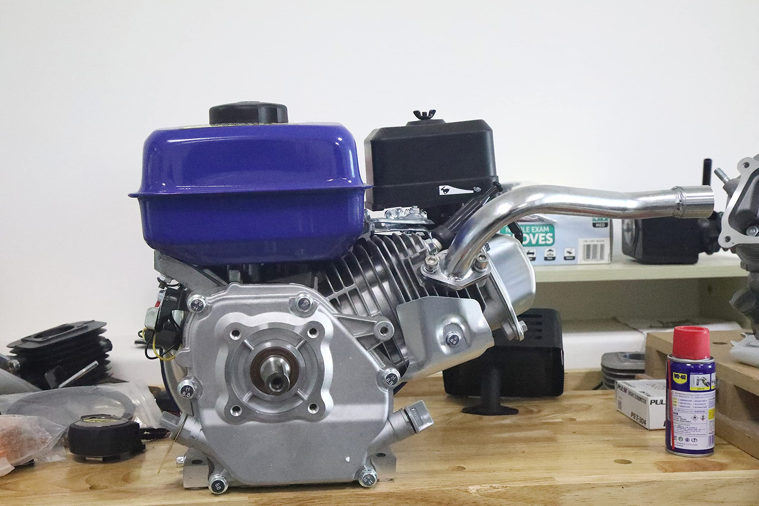 Hgc Center Rear Exhaust For Predator 196Cc Gx160 Gx200 Go Kart