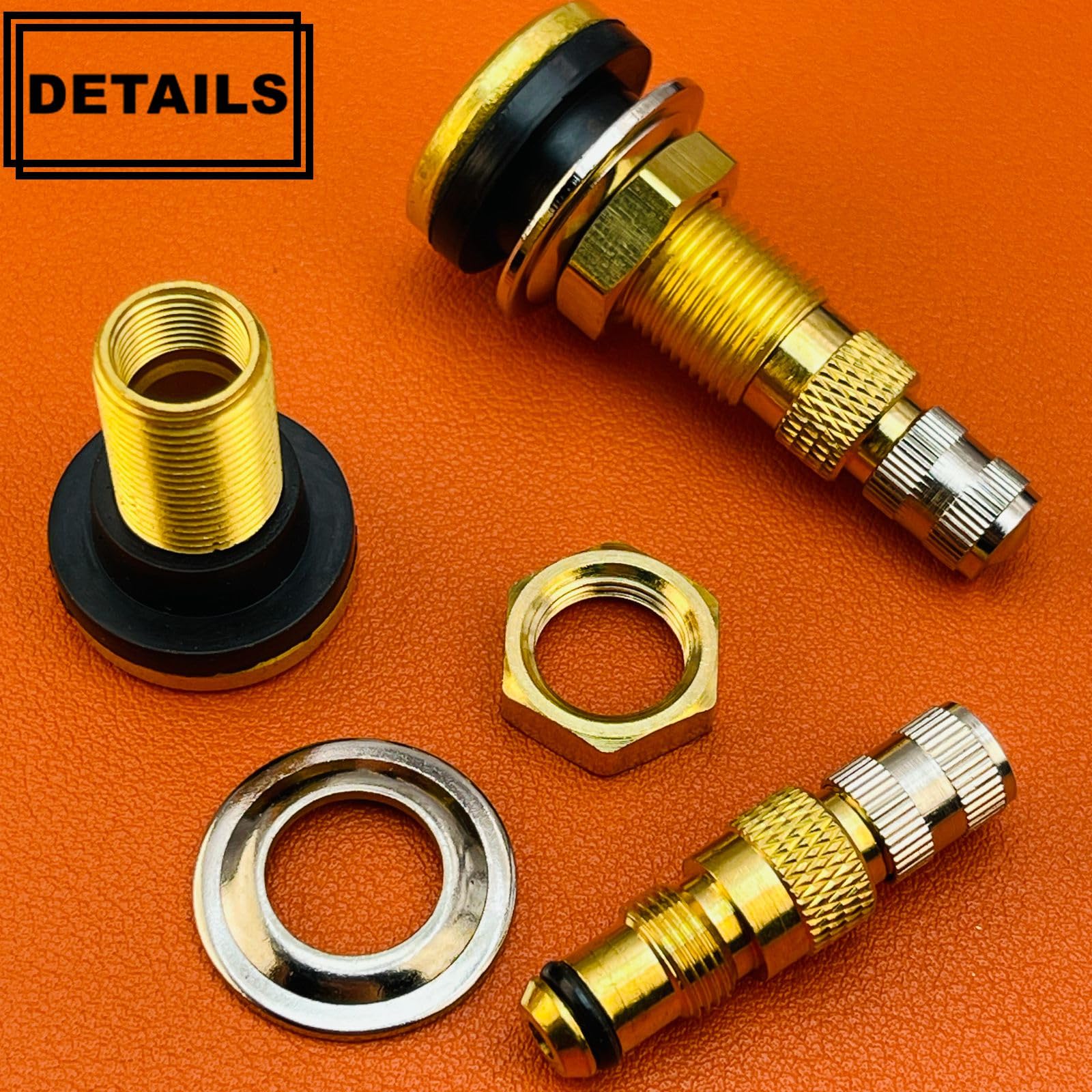 Tr618A Tire Valve Stems,Tubeless Air Liquid Tractor Valve Stems For Tubeless Tires, Industrial Agricultural Wheels, Clamp-In Tir