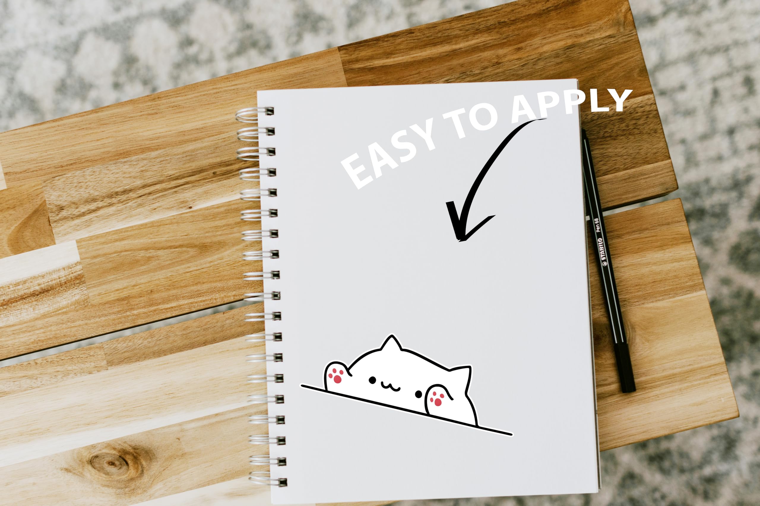 eDesign Bongo Cat! Sticker Decal Bumper Sticker 5 inches