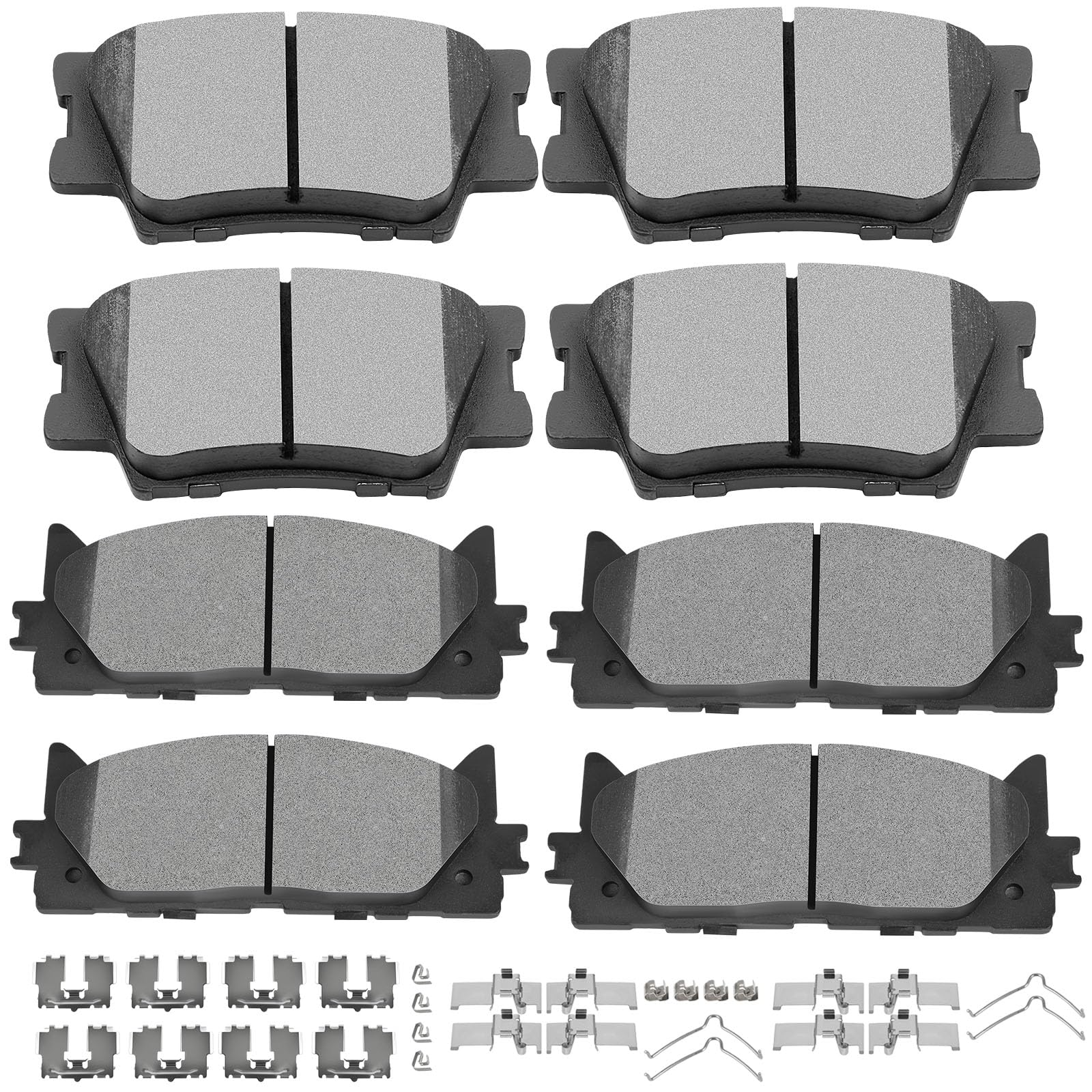 SCITOO D1293 D1212 Front Rear Ceramic Brake Pads Sets Fit For Lexus ES350 2007-2017,For Toyota Avalon 2008-2018,For Toyota For C