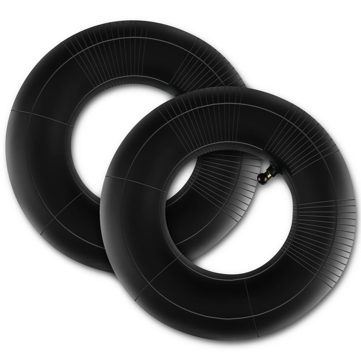 Improvedhand 4.10/3.50-4 Tire Inner Tubes With Tr13 Bent Valve Stem, Heavy Duty Premium Inner Tube Replacement For 4 Carts, Hand Truck Dollies, Wheelbarrows, Lawn Mowers, Trailers - Pack Of 2