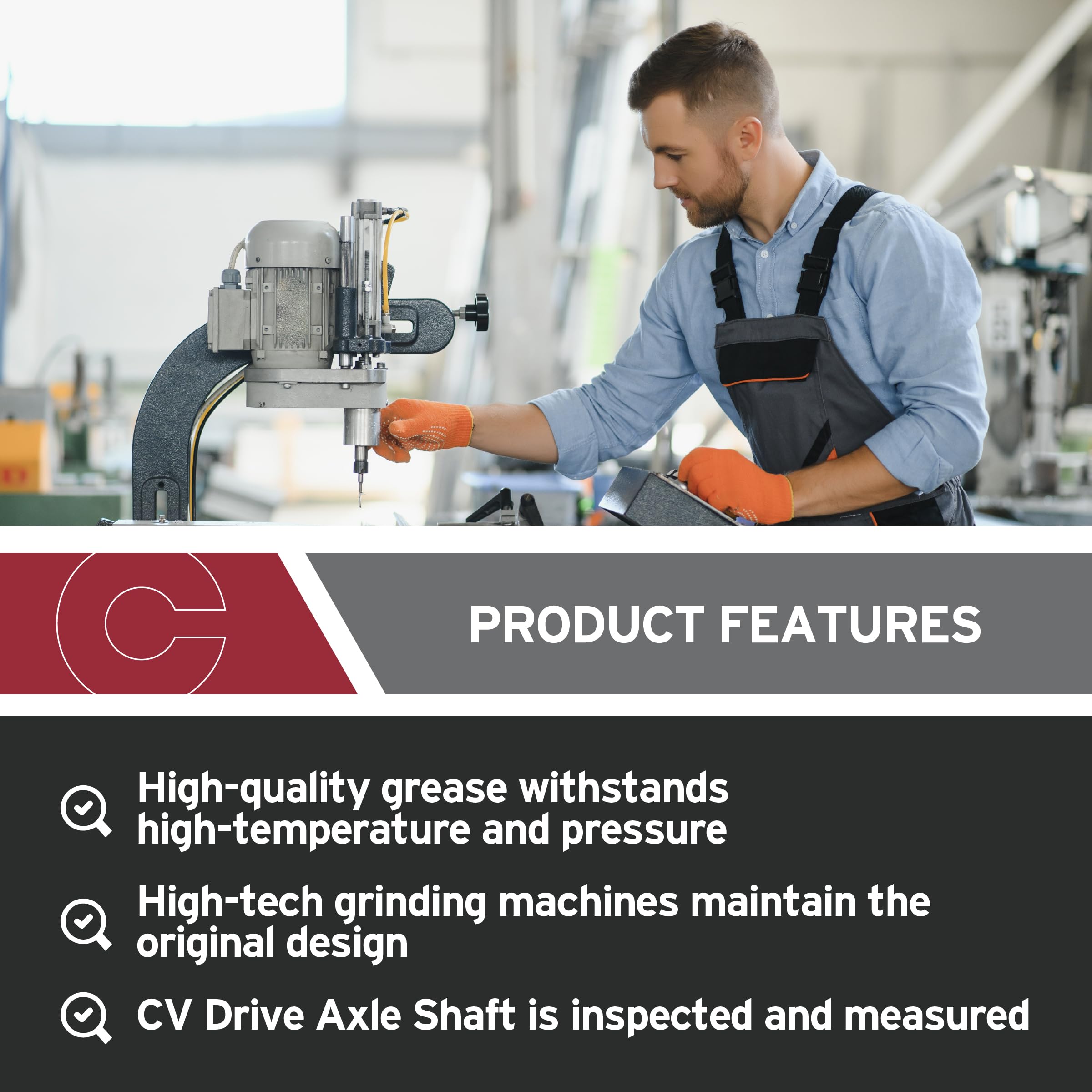 Cardone 66-1009 New Constant Velocity Cv Axle Drive Shaft, Front Driveshaft Assembly Fits Cadillac Escalade, Chevrolet Avalanche