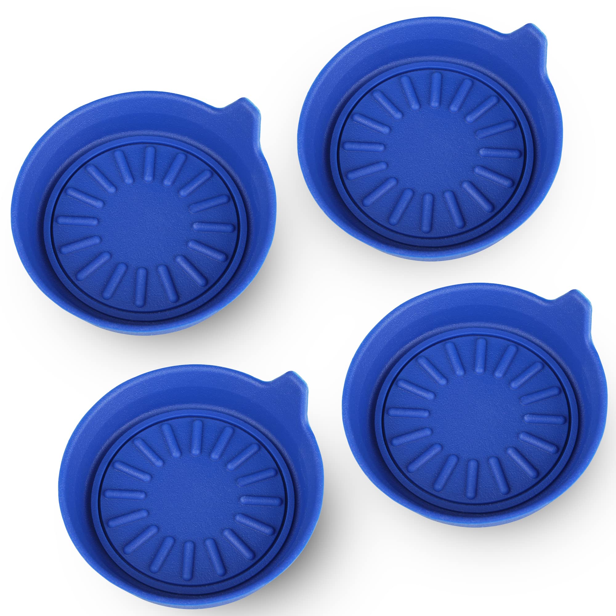 Sparta Car Coasters Set Of 4 Pack, Silicone Universal Vehicle Coasters, 3-1/8 '' Diameter (Blue)