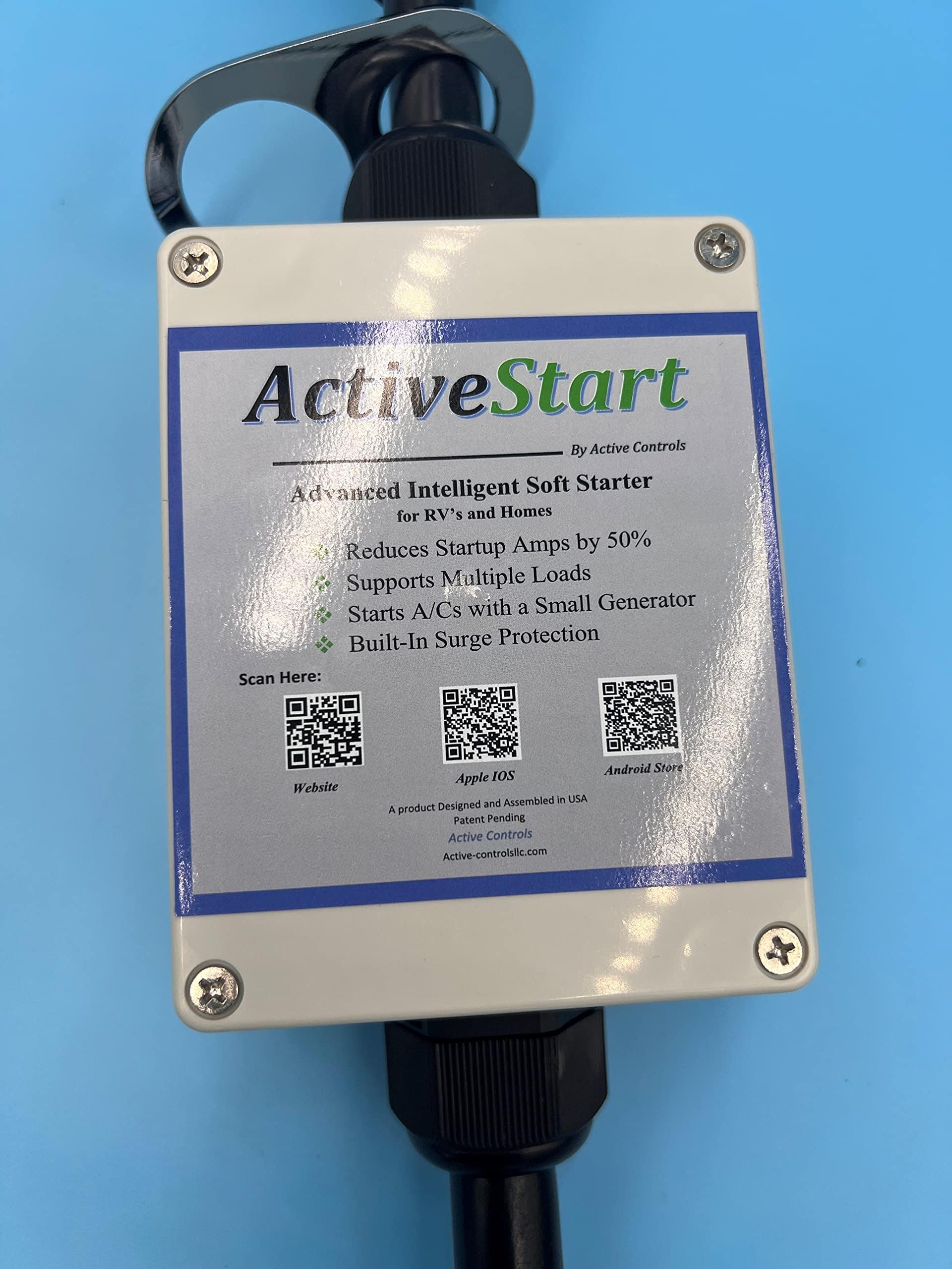 ActiveStart SoftStart 30 Amp RV Air Conditioner Soft Starter & Surge Protector - Bluetooth Monitoring, Model ACS30P