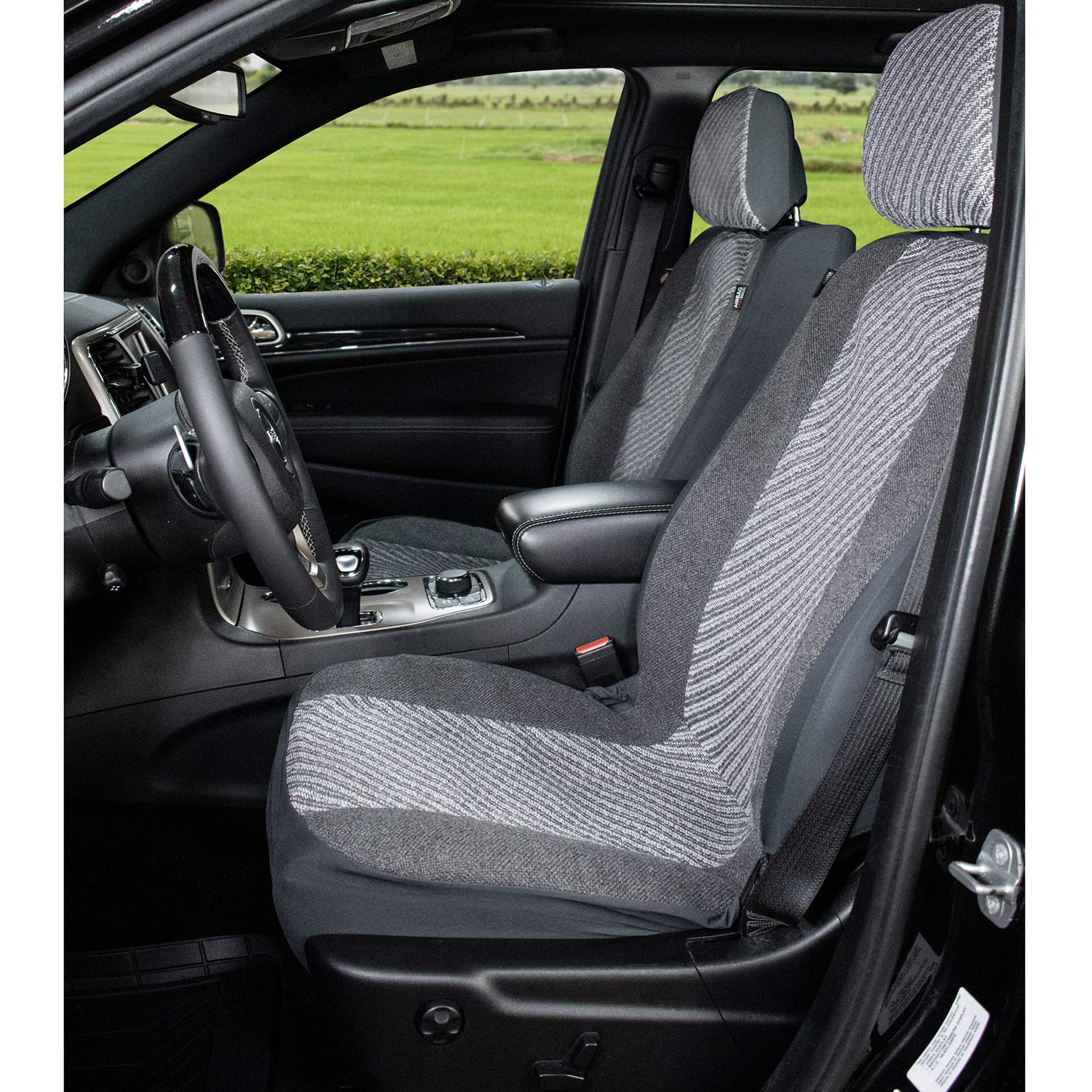 DICKIES 3003418LD, Morrisey Gray 2-Piece Seat Cover Set, Grey