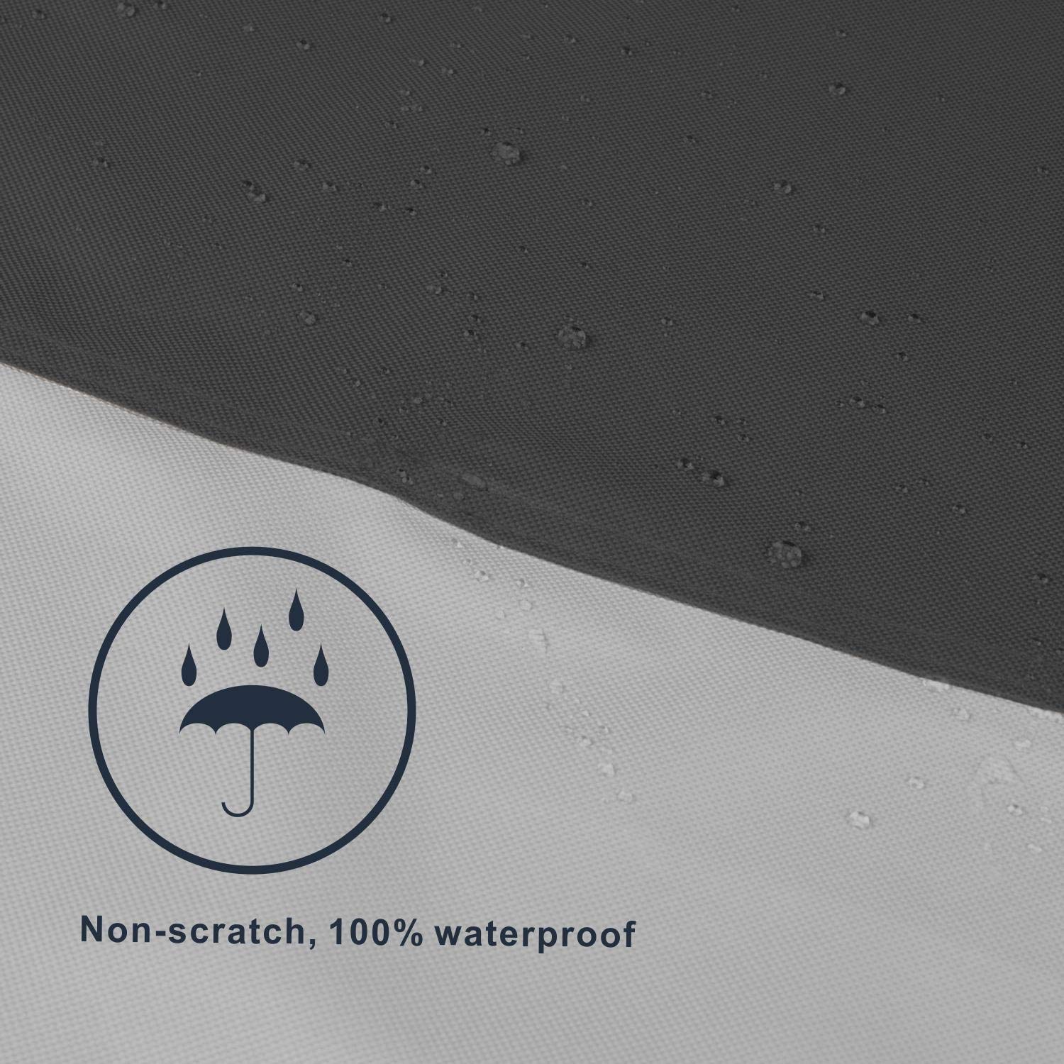 Explore Land Tire Covers 2 Pack - Tough Tire Wheel Protector For Truck, Suv, Trailer, Camper, Rv - Universal Fits Tire Diameters 23-25.75 Inches, Black & Gray