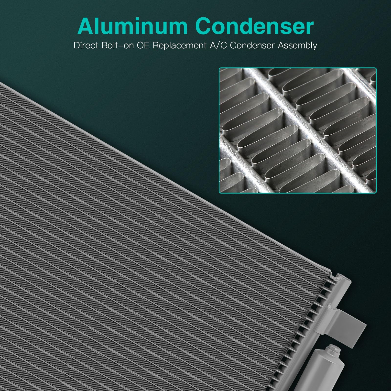 Scitoo 4128 Condenser Air Conditioning Ac Condenser Compatible For 2013-2018 For Nissan For Altima 2.5L 2011-2018 For Nissan For Altima 3.5L 2016-2018 For Nissan For Maxima 3.5L
