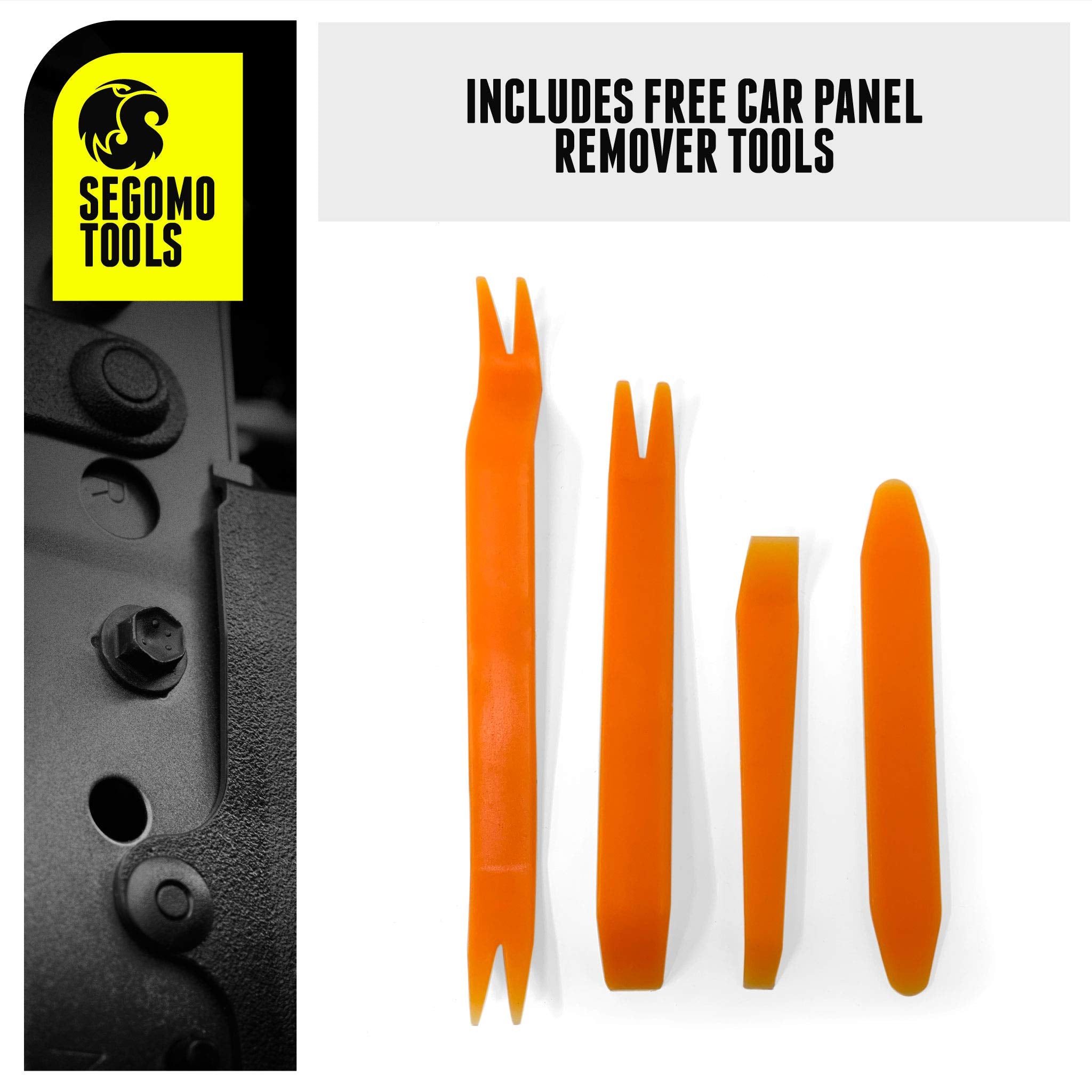 Segomo Tools 435 Piece Car Retainer, Plastic Fastener, Body Panel & Trim Clips Kit | Car Clips | Plastic Rivets | Automotive Cli