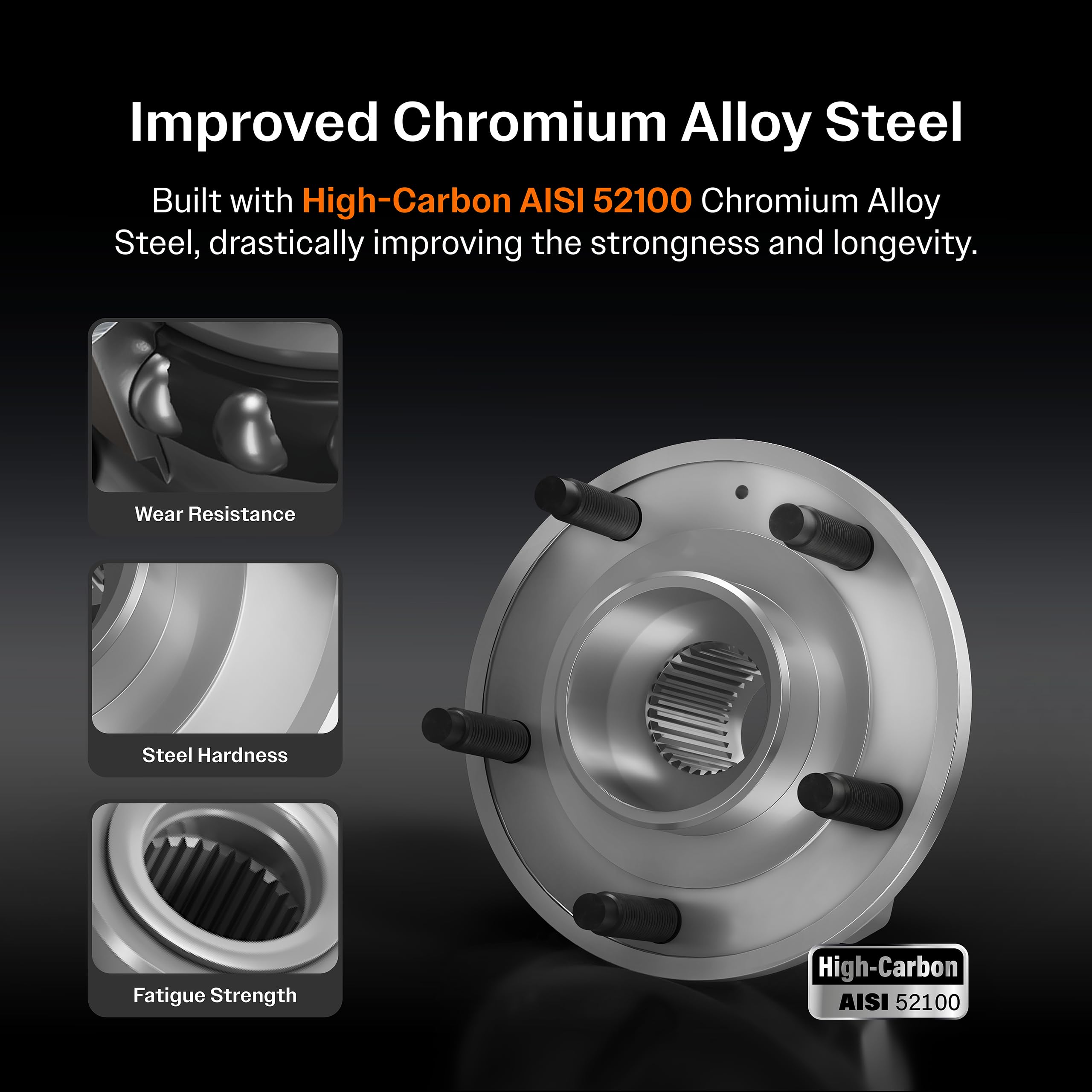 Kugel Rear Wheel Bearing Hub Assembly 70-512655 Replacement For Kia Rio Hyundai Accent