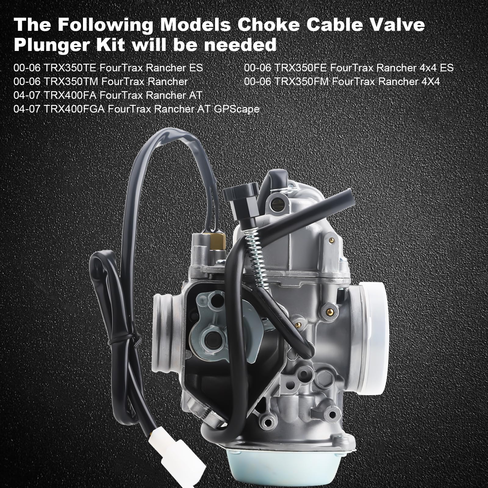 MINSTAR Rancher 350 Carburetor for Honda TRX350 00-06, TRX450 S/ES 98-04, FourTrax 300, Foreman 400 with