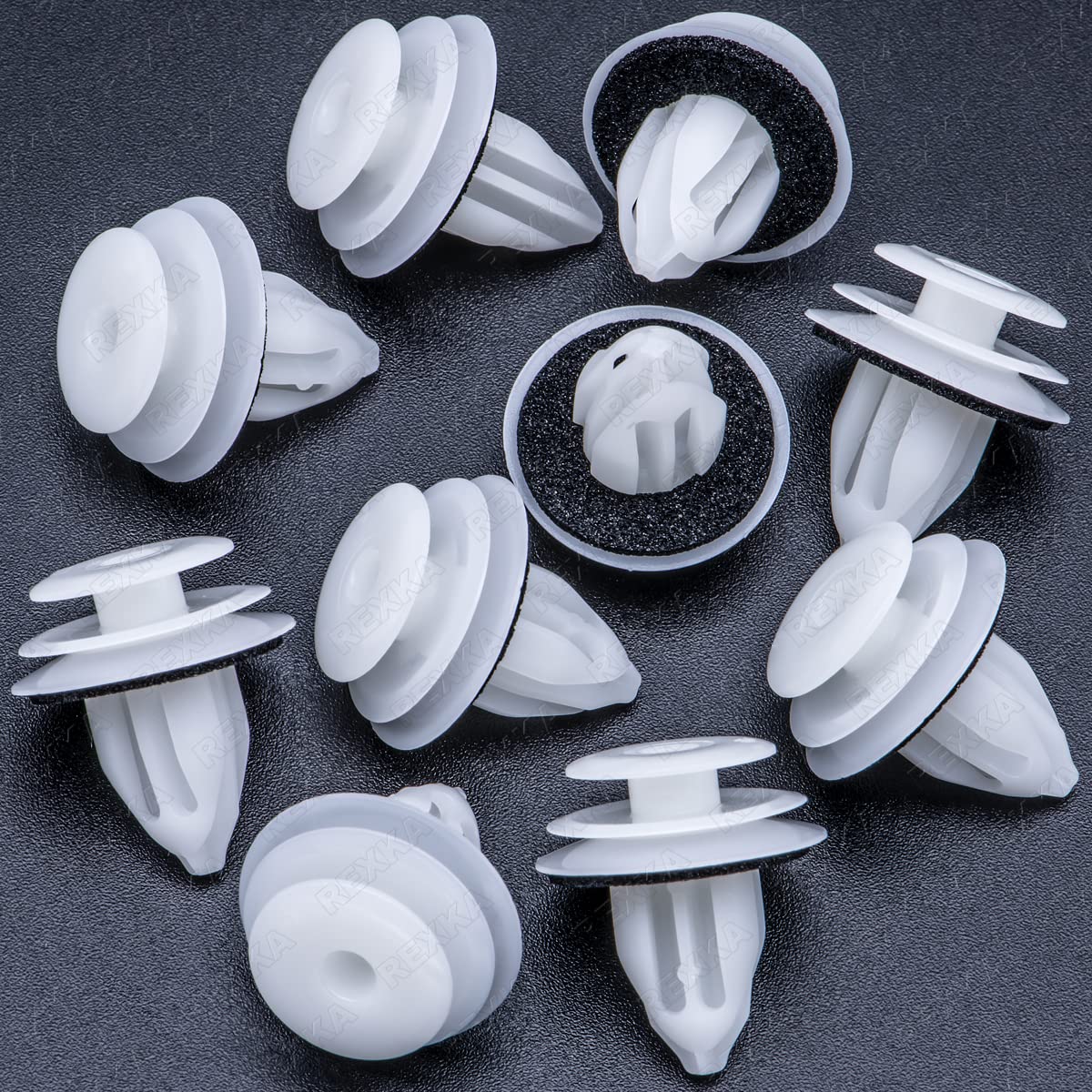 Rexka 10Pcs Door Trim Panel Retainers Clips Compatible With Lexus Toyota 90467-A0005 Camry, Fj Cruiser, High Lander, Rav4, 4-Run