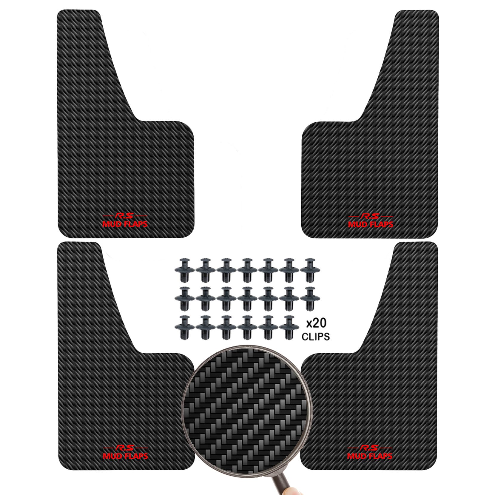 Xukey 4Pcs Black Universal Mudflaps For Car Suv Van Hatchback Utv Atv Front Rear Mud Flaps Splash Guards Fender Flares Mudguard 