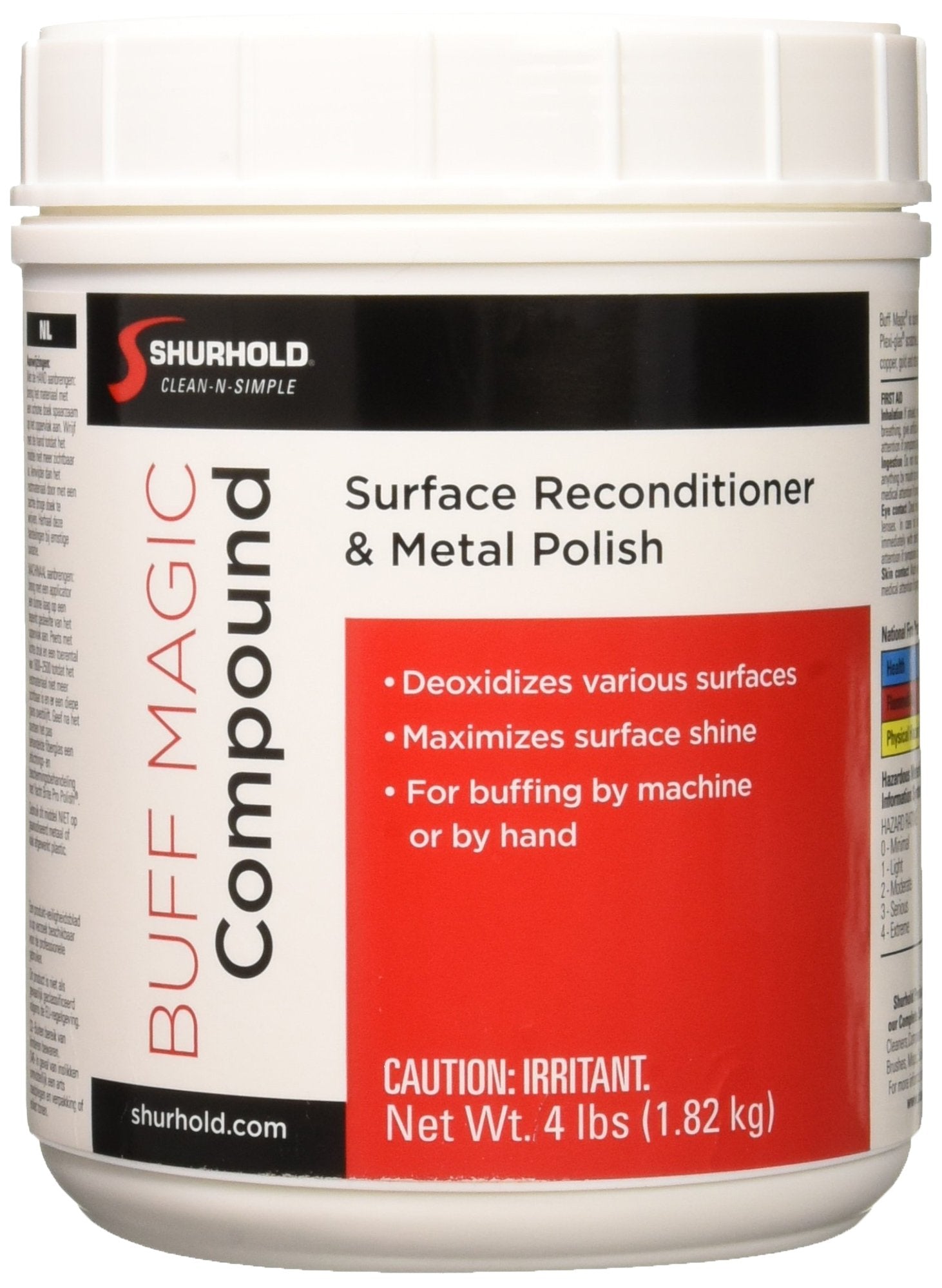 Shurhold Yacht Brite Ybp-0111 White Buff Magic Jar - 4 Lb.