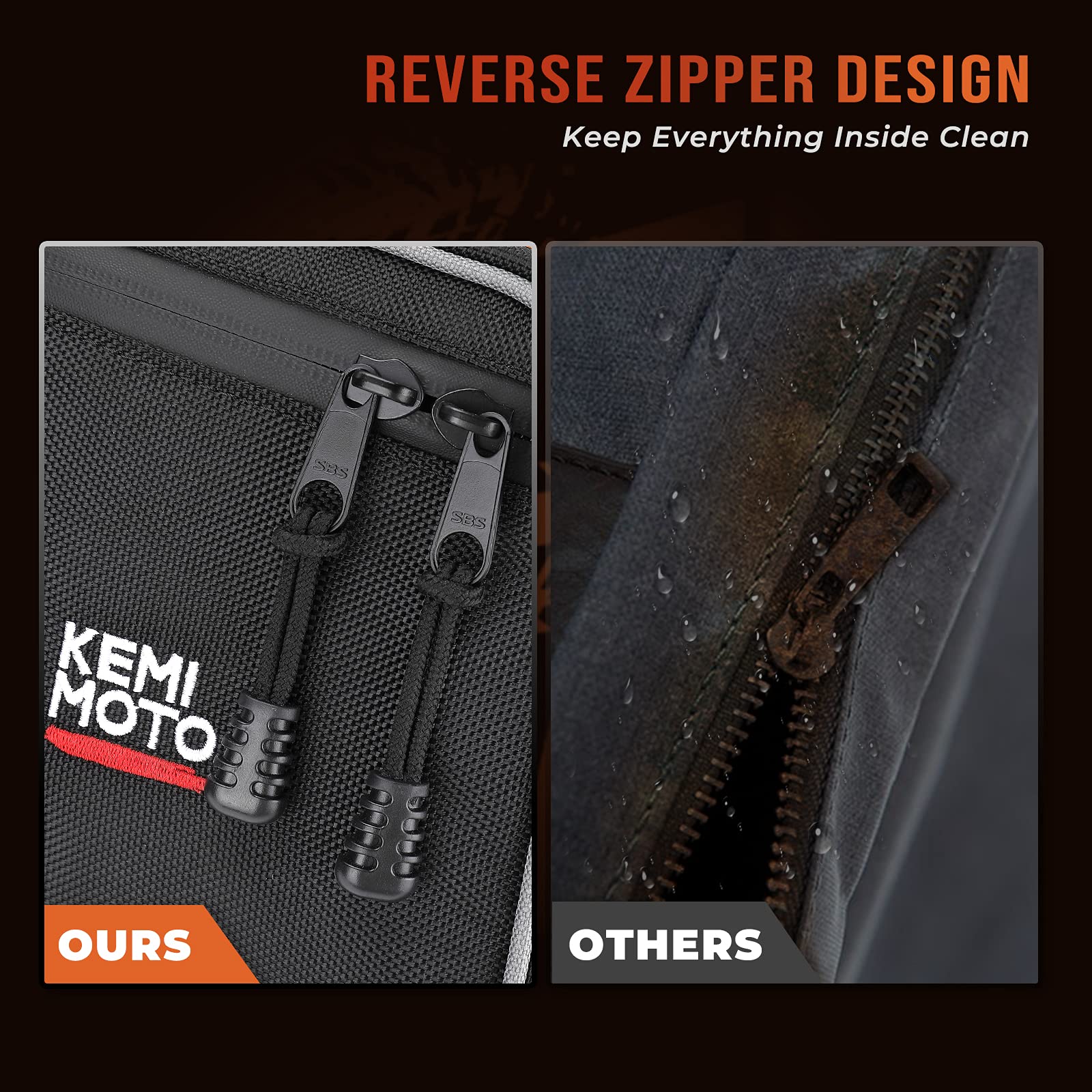 Kemimoto X3 Front Door Bags Compatible with Can am Maverick X3 MAX Turbo R X DS Turbo X RS Turbo R 2017 2018 2019 2020 2021 2022