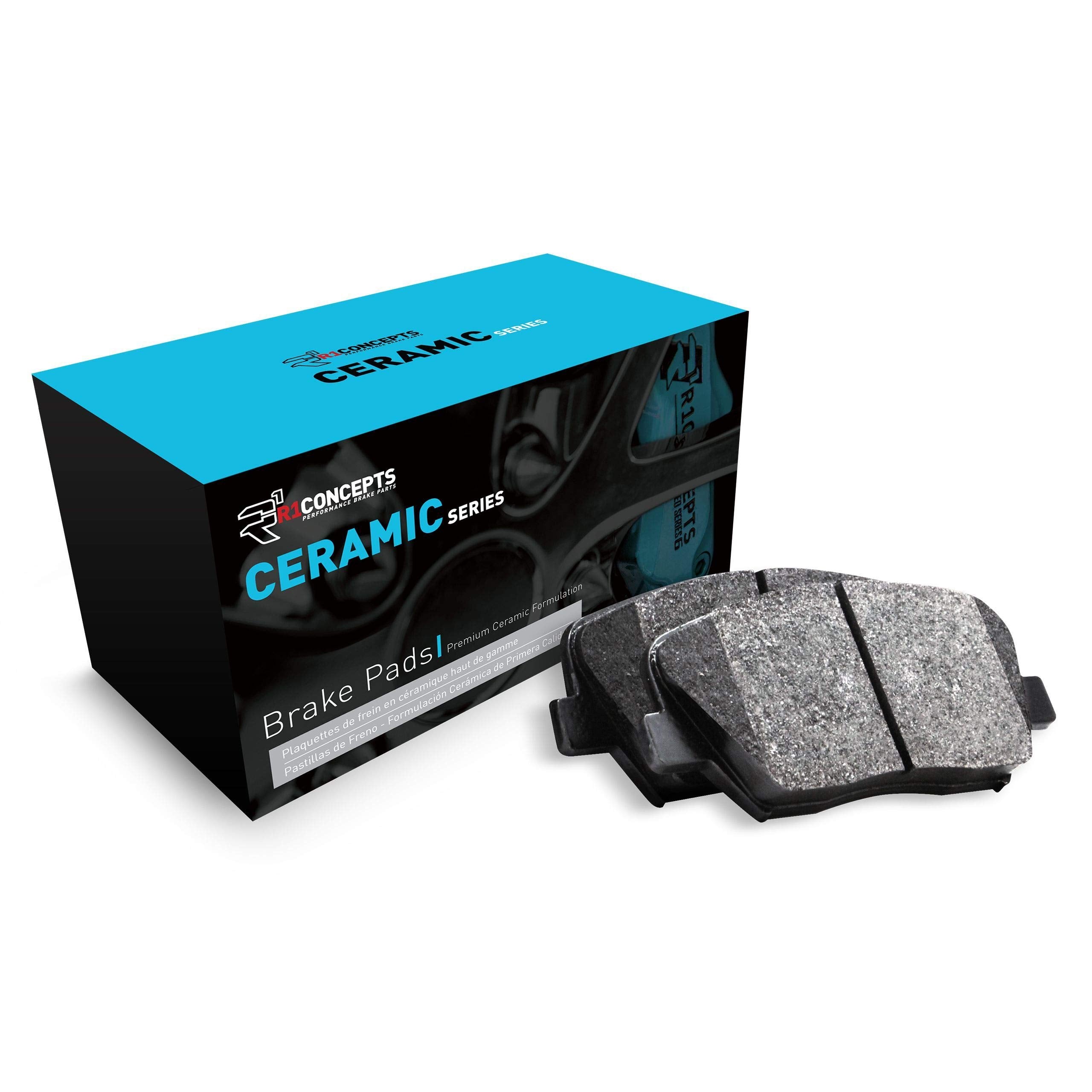 R1 Concepts Ceramic Brake Pads And Hardware Kit 2310-0488-01 Rear