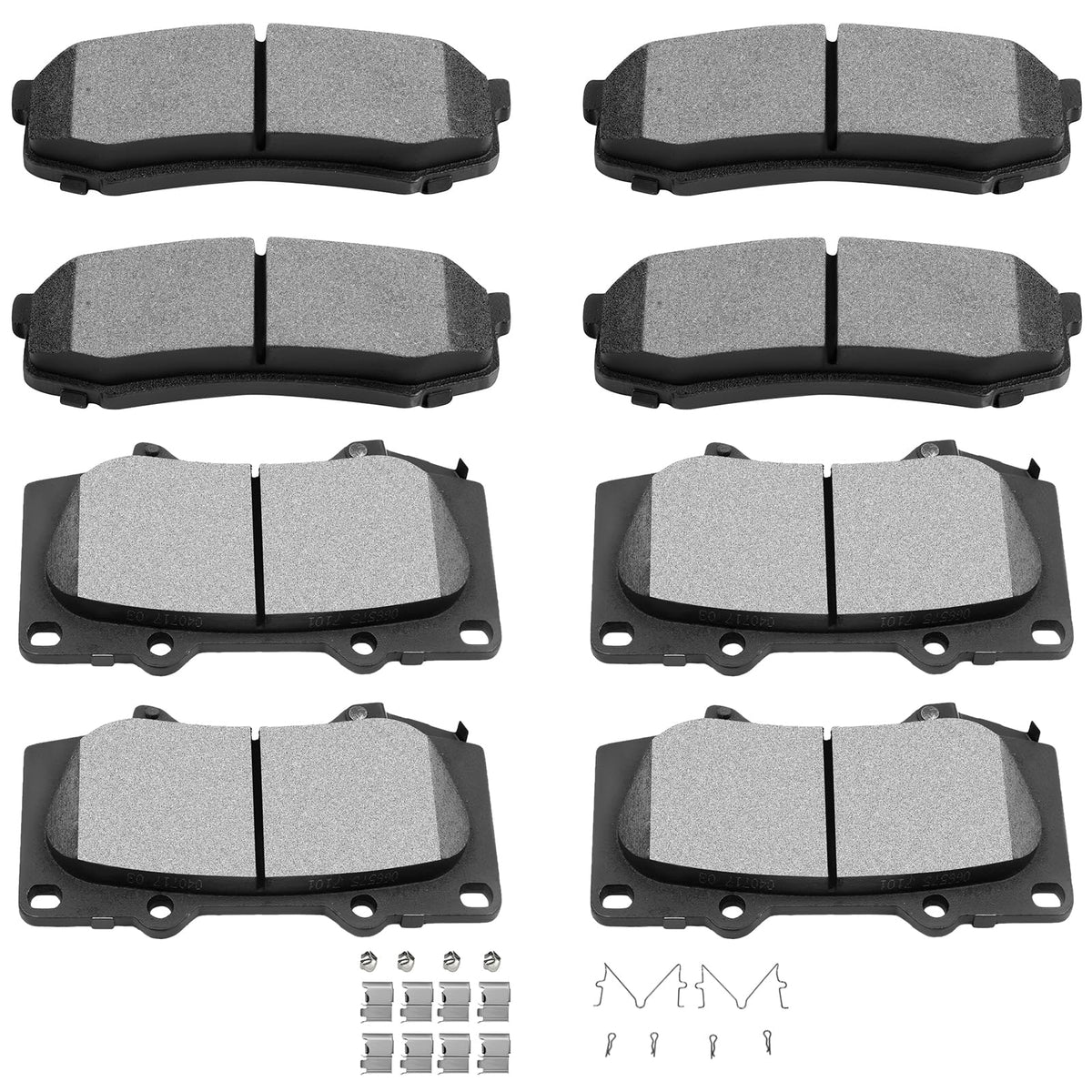 Ceramic Brake Pads Kits,Scitoo 8Pcs Brakes Pads Set Fit For 10- For Lexus Gx460,03-09 For Lexus Gx470,03- For Toyota 4Runner,07-