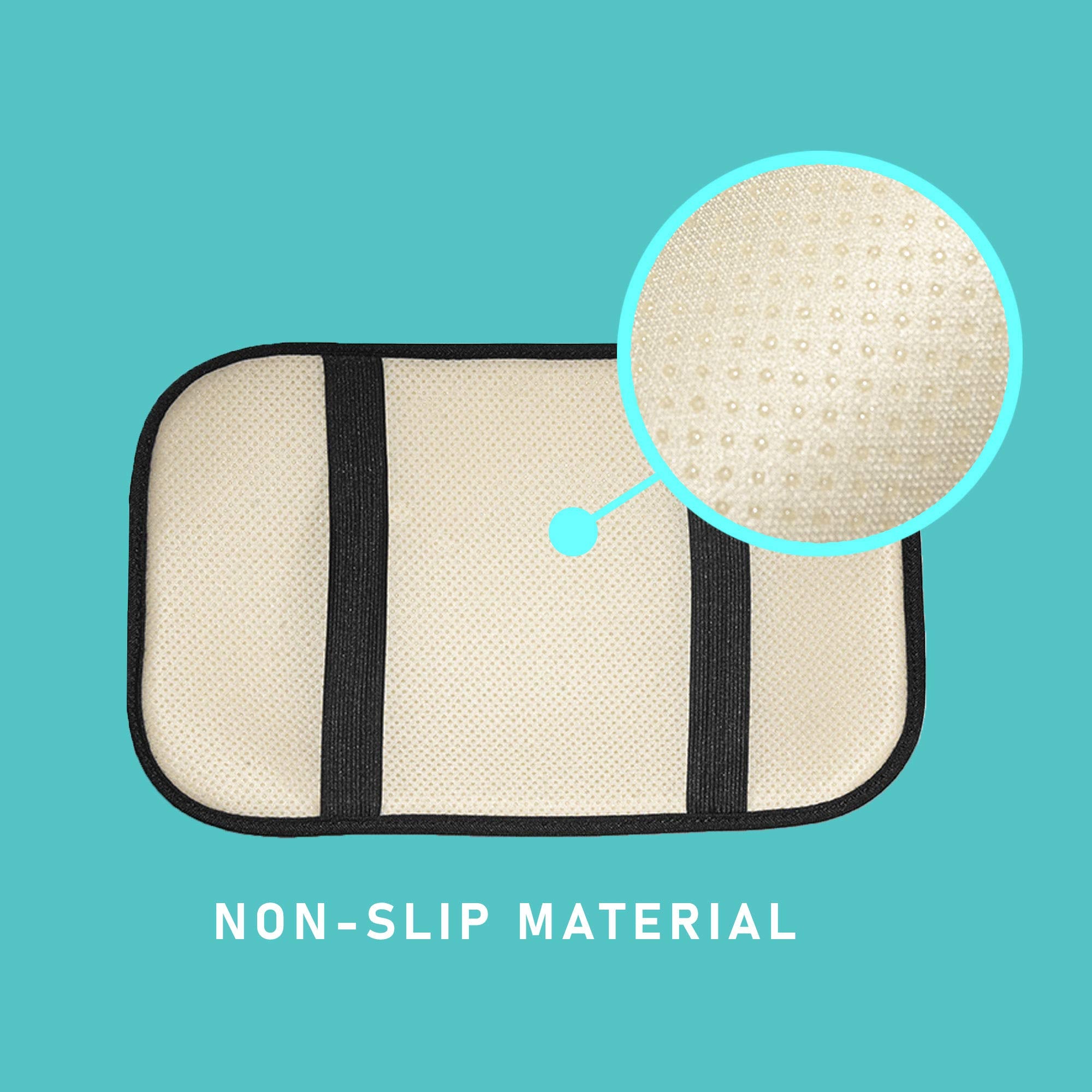 FH Group Neosupreme Center Console Pad Water-Resistant Red Seat Box Cover Protector fits Most Cars, SUVs, and Trucks