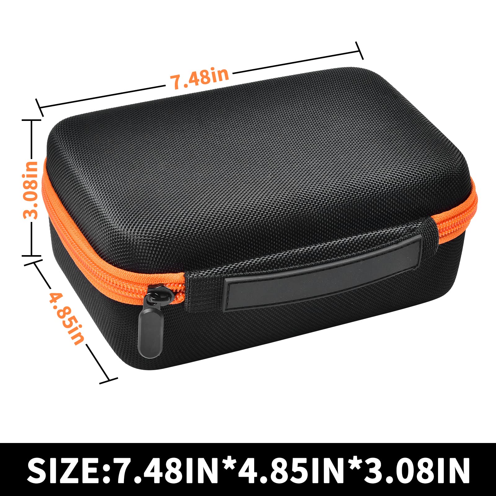 Case Compatible With Skight/For Uabrla Tire Inflator Portable Air Compressor, Car Air Pump Storage Holder For Air Tube, Adapter, Air House, Connector And Accessories (Box Only)-Black