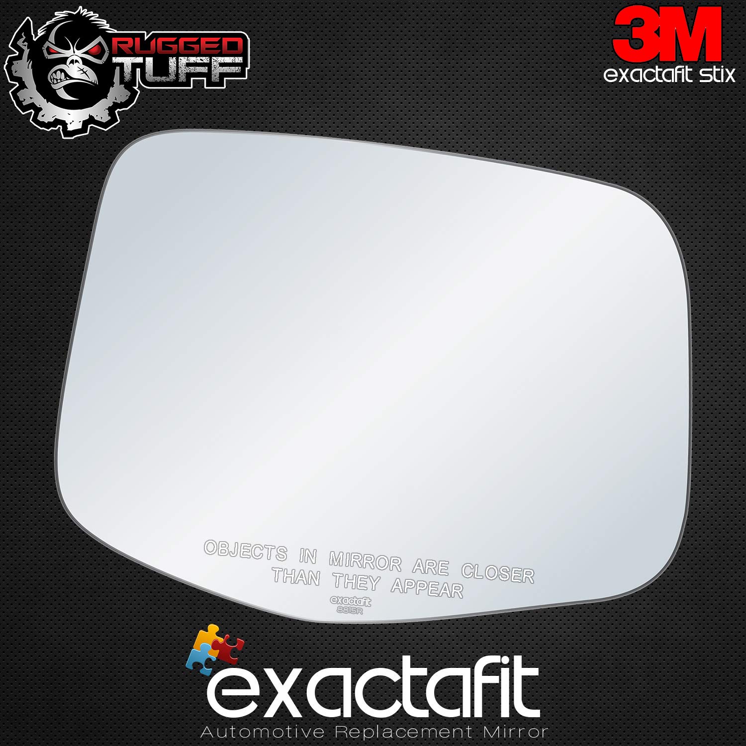 Exactafit 8815R Passenger Side Mirror Glass Replacement Repair Compatible With 2011 2012 2013 Honda Odyssey