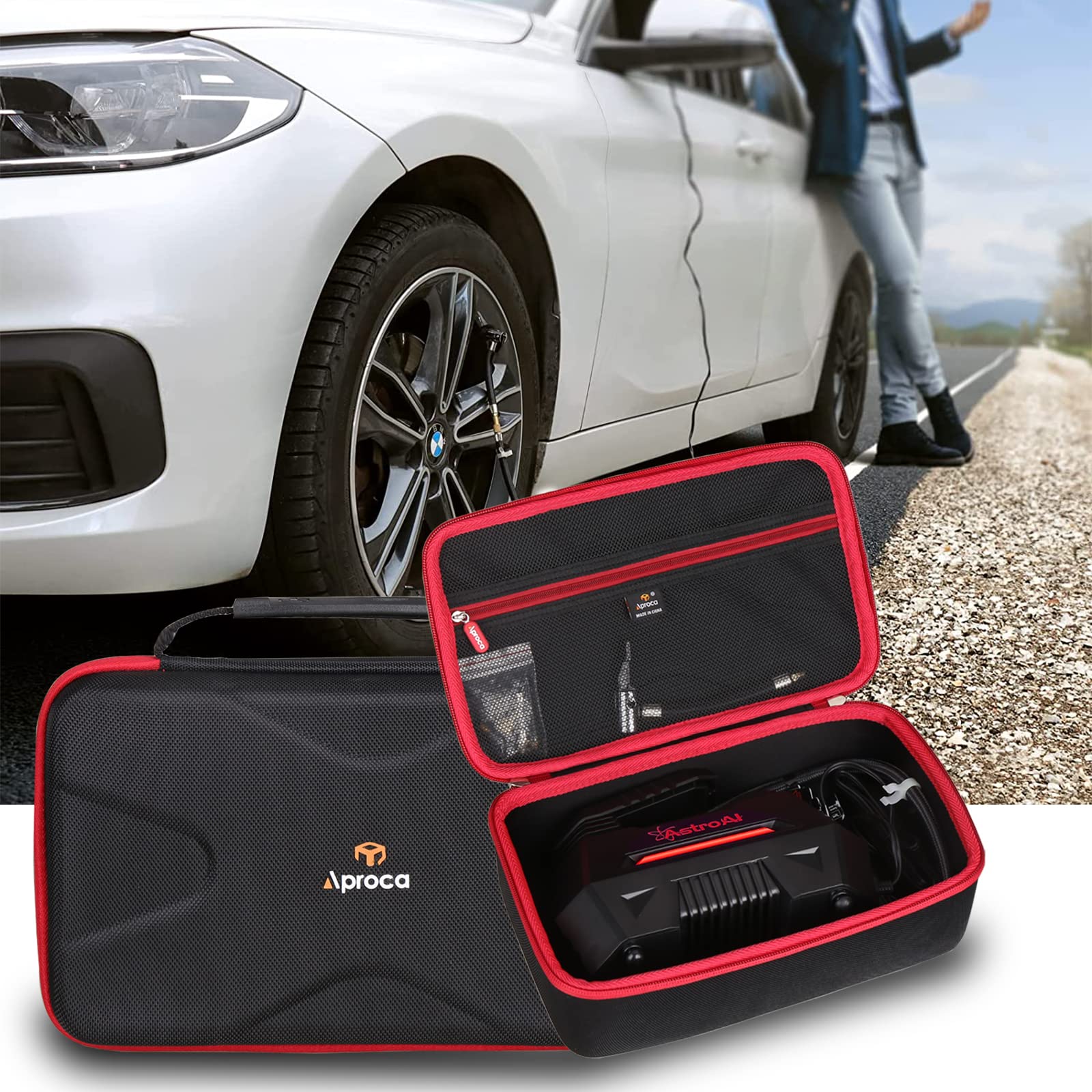 Aproca Hard Storage Travel Storage Case, For Astroai Air Compressor Tire Inflator Portable Air Pump