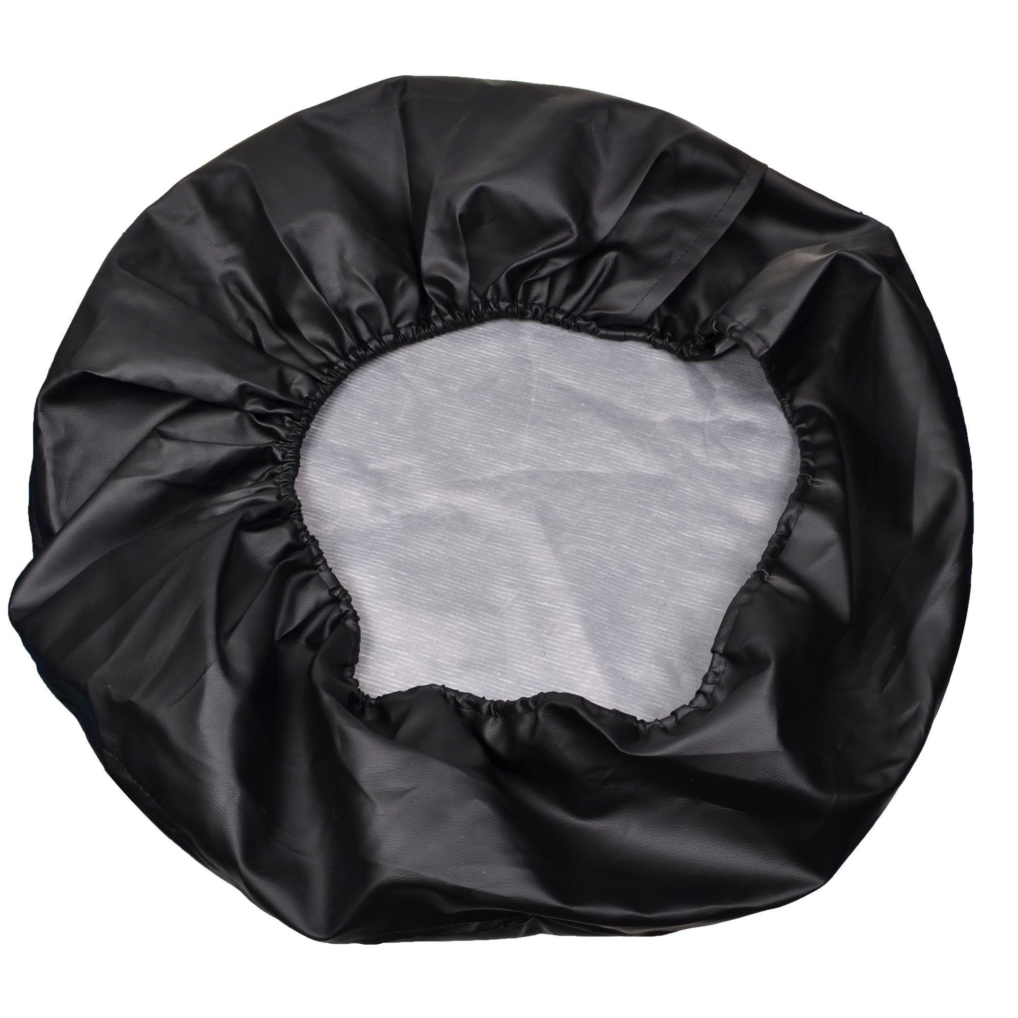 Bcp Black Color Pu Leather Spare Tire Cover (Fit 31-33 Inches)