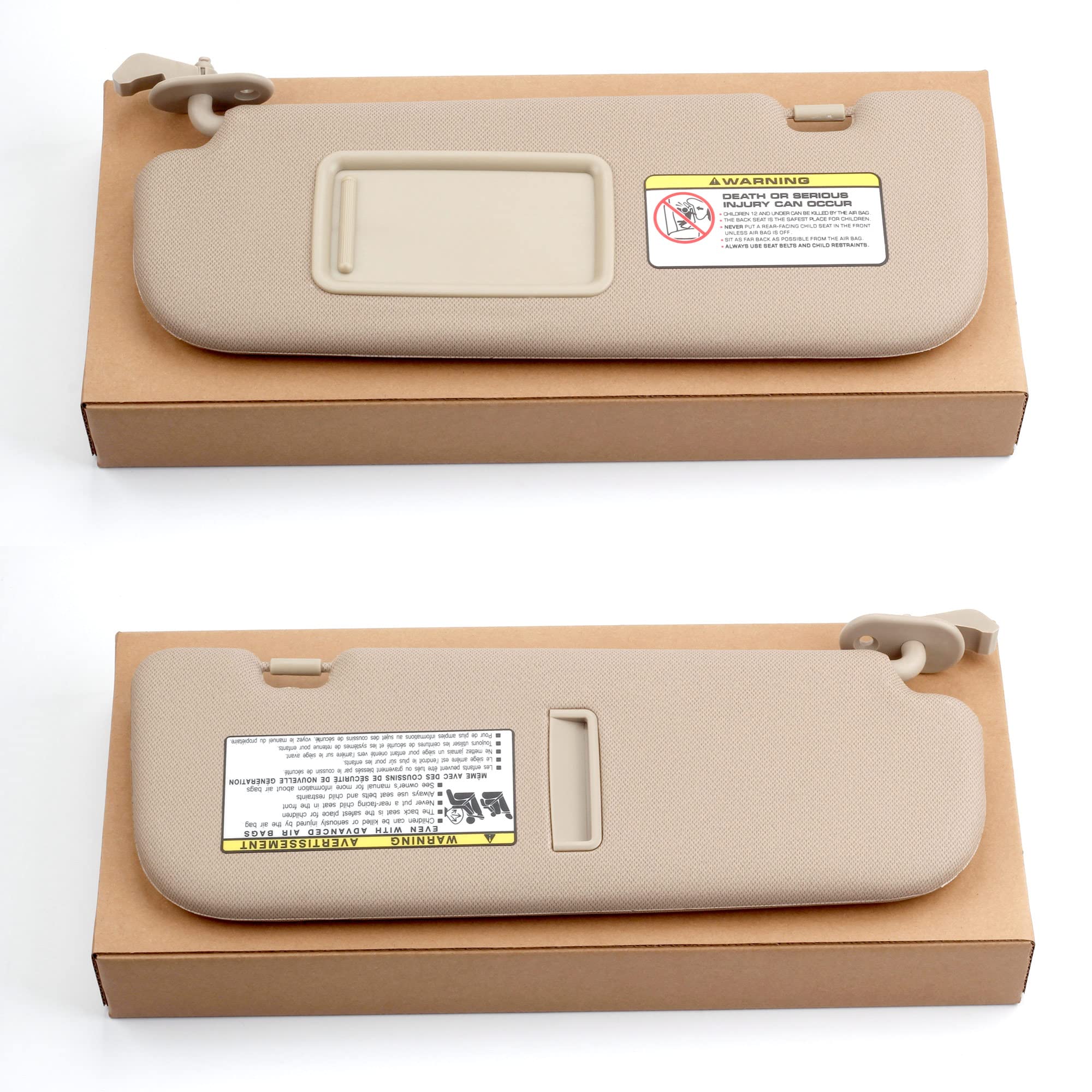 Dasbecan Beige Left Driver Side Sun Visor Compatible With Hyundai Elantra 2011 2012 2013 2014 2015 Replaces# 852103X000Tx