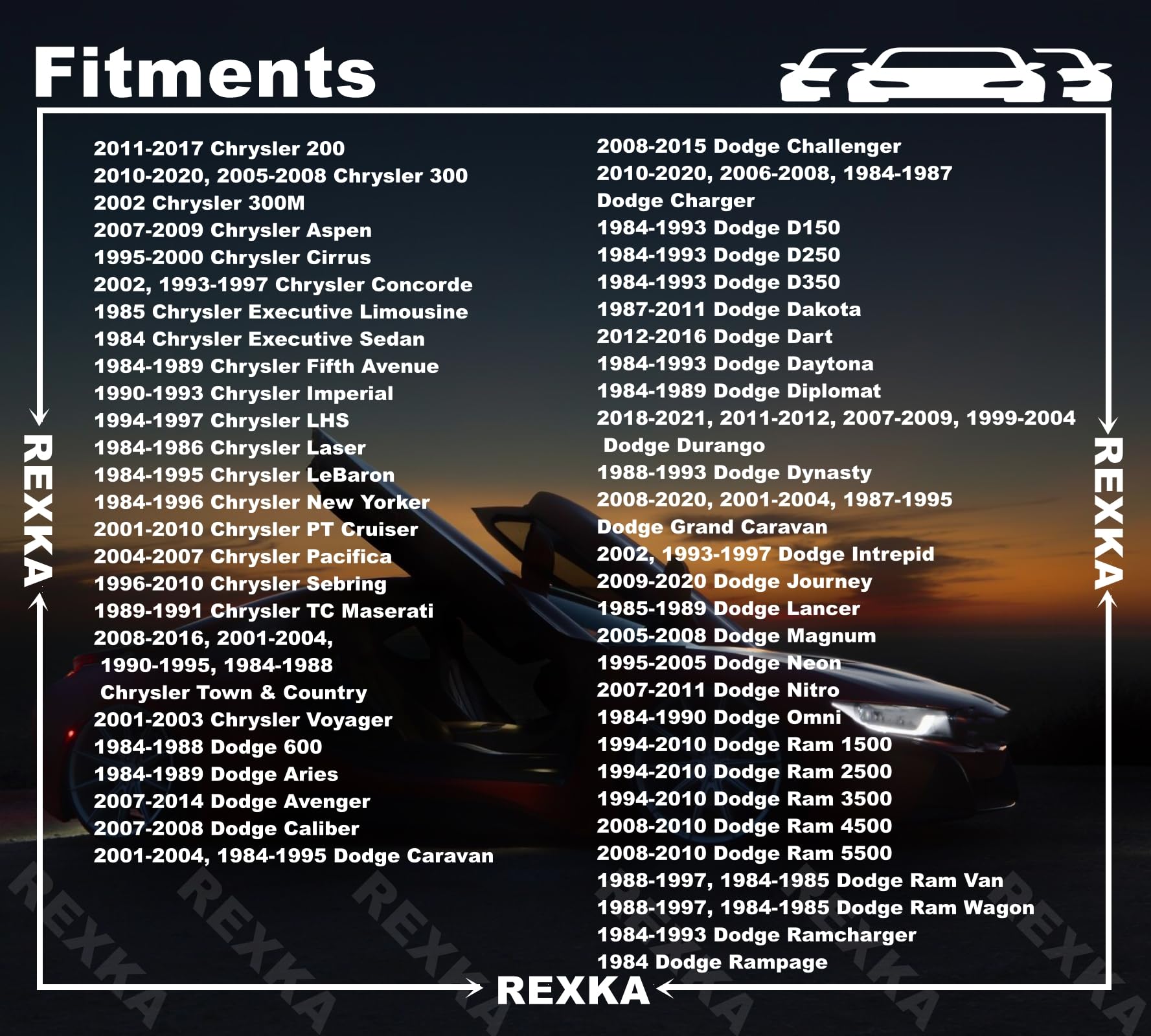 Rexka 100Pcs Fender Bumper Shield Fender Liner Push Pin Retainer Clips 6030441 For Jeep Dodge Ram Chrysler