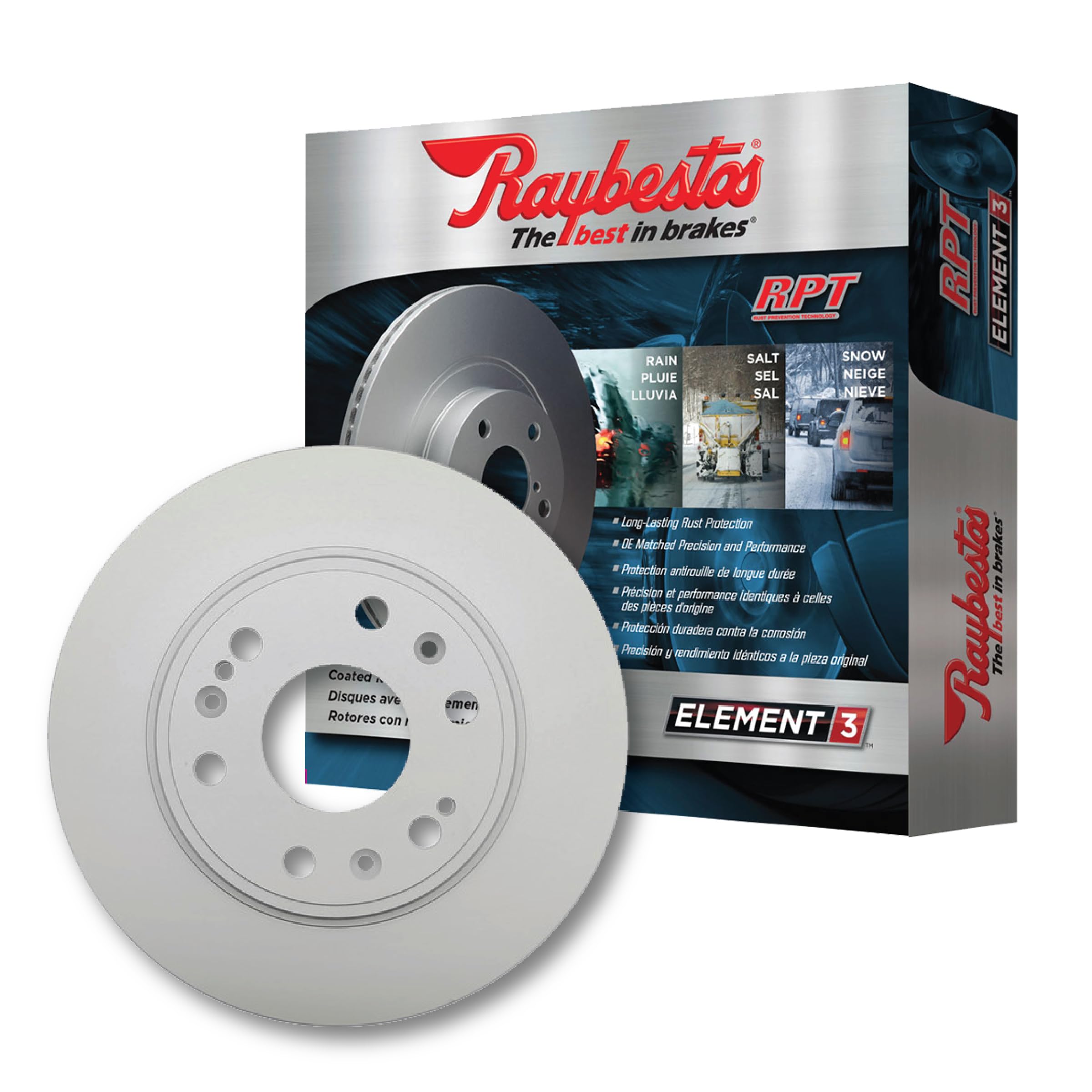 Raybestos Element3 Automotive Replacement Front Brake Rotor for Select Chevrolet (Silverado 1500, Tahoe, Suburban, Suburban 1500