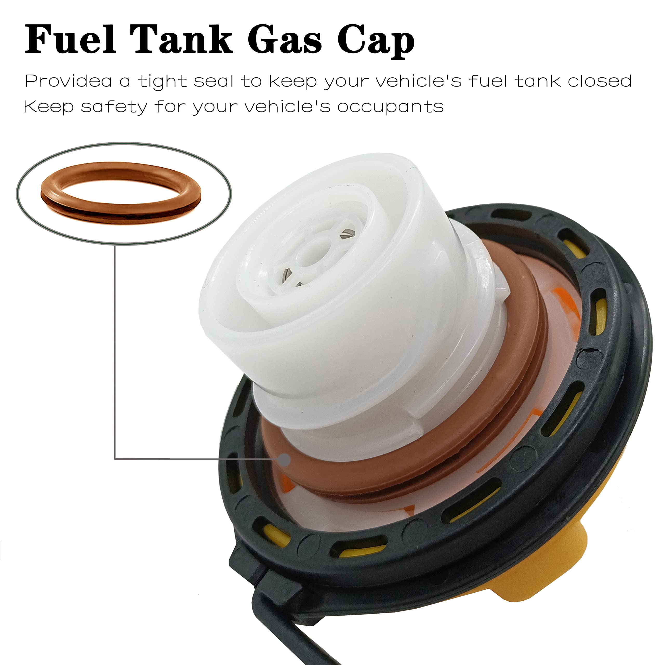 Rldym 8L3Z-9030-C FC1052 E85 Gas Cap Fuel Cap for 2008-2009 Ford Crown Victoria, 2008-2009 Lincoln Town Car, 2008-2009 Mercury G