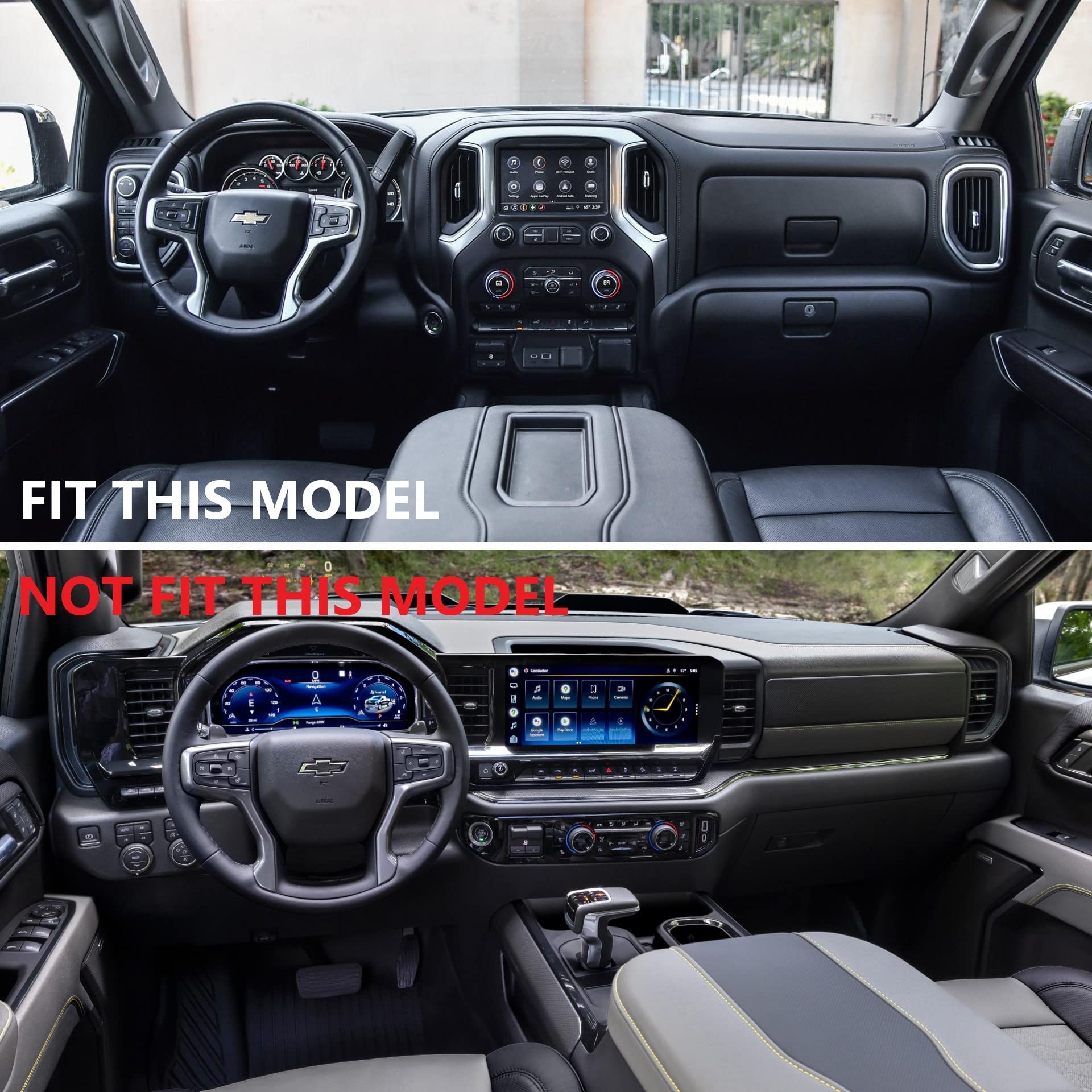 Fewshaw Carbon Fiber Window Lift Switch Panel Cover Trim For 2019-2021 Chevy Silverado 1500/Gmc Sierra 1500 2020-2023 Sierra/Silverado 2500 3500 Hd (Front Door(Not Fit Regular Cab)), 22Jb-Cs19-003-R