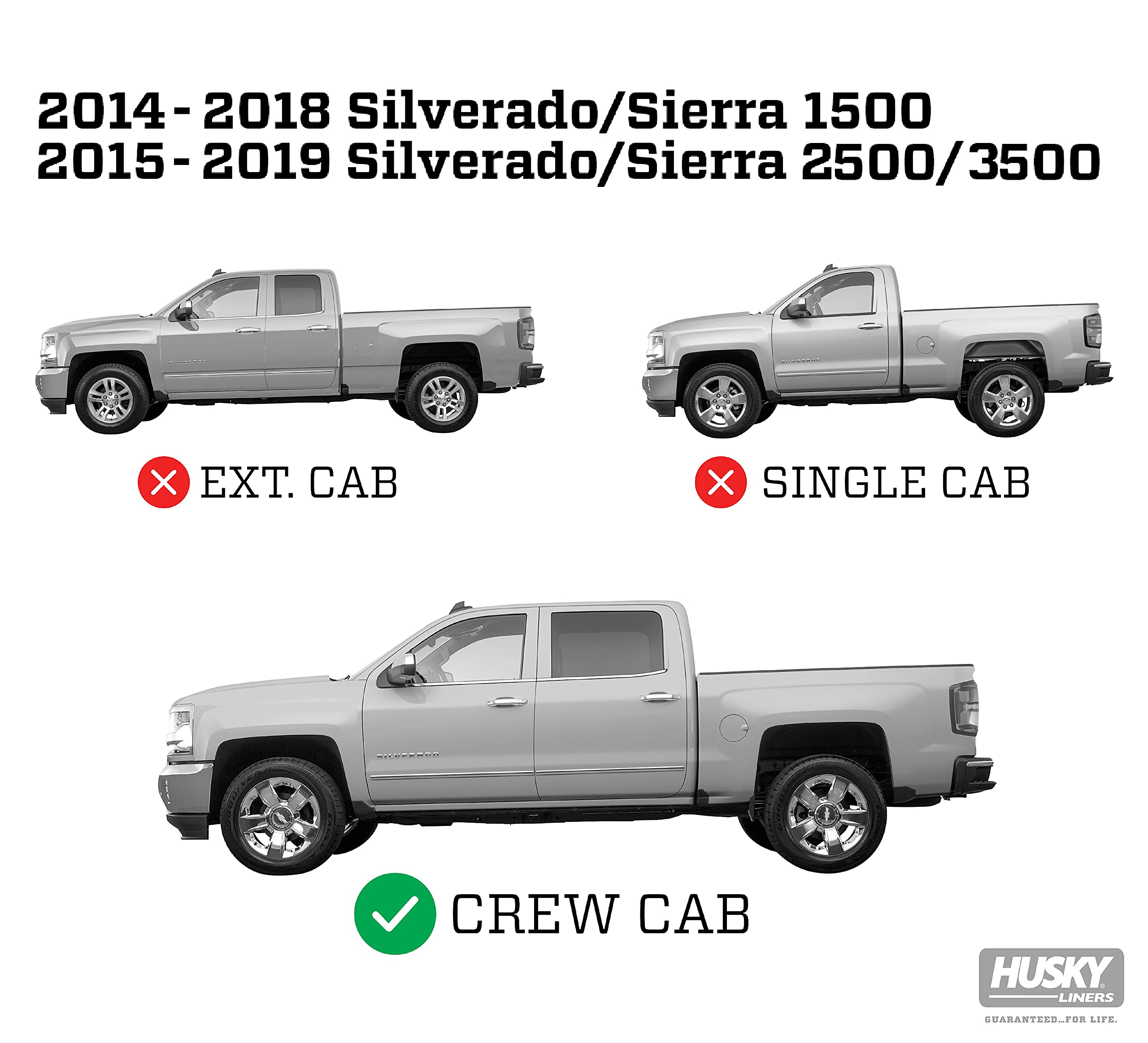 Husky Liners — Under Seat Storage Box | Fits 2014-2018 Chevrolet Silverado/Gmc Sierra 1500, 2015-2019 Chevrolet Silverado/Gmc Sierra 2500/3500 Hd Crew Cab - Black| 09031