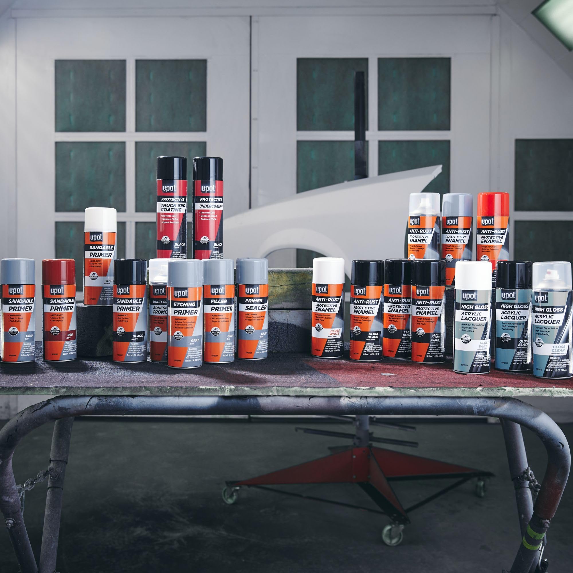 U-POL Sandable Primer, Fast-Drying, Durable & All-Purpose Primer Spray With Anti-Rust Technology, Black