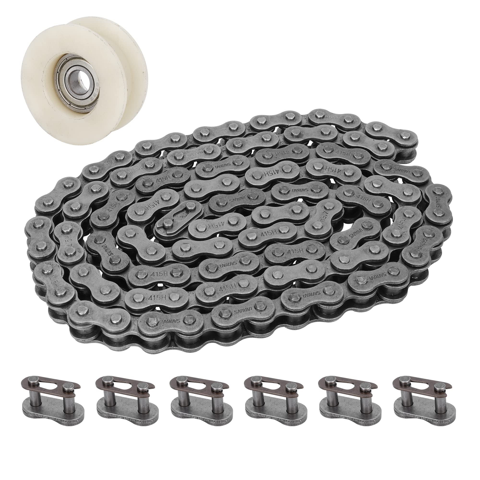415H-110L Chain With Connector Links For 49Cc 60Cc 66Cc 80Cc 2-Stroke Engine Atv Mower Motor Motorized Bicycle Bike Buyang Cools
