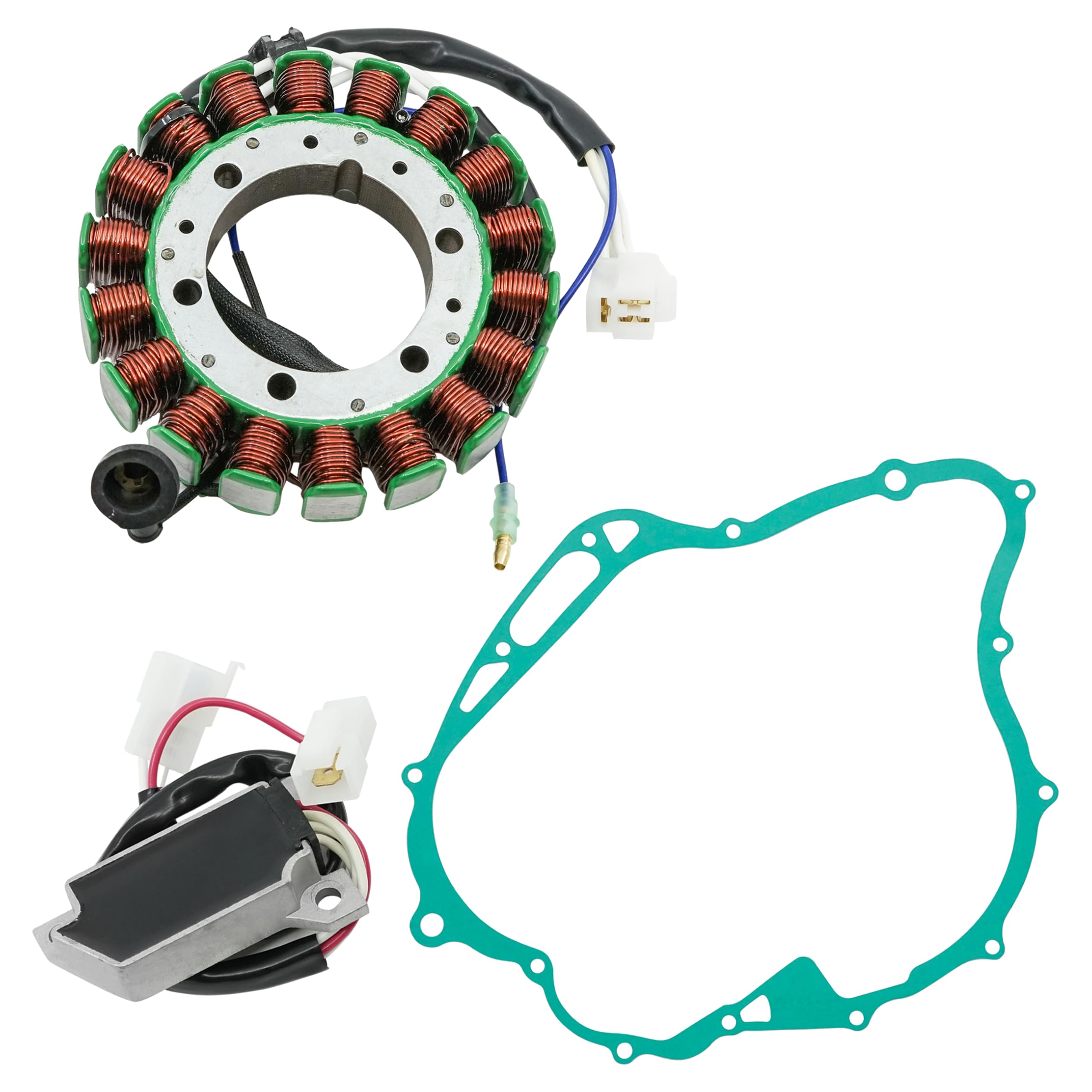 Caltric Stator & Gasket & Regulator Compatible With Yamaha Virago 750 Xv750 Xv-750 1988-1996