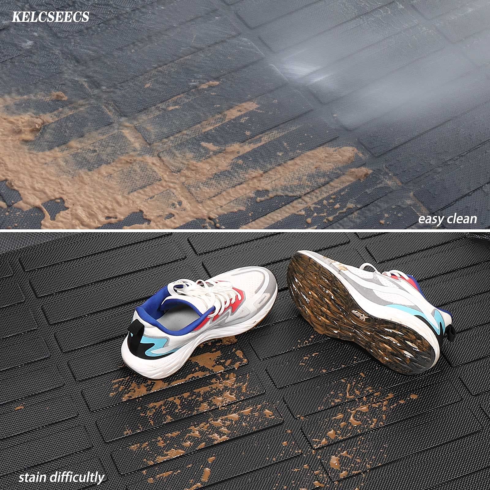 Kelcseecs All-Weather Cargo Liner For Elantra & Elantra N & Elantra Hybrid 2025 2024 2023 2022 2021 Custom Fit Car Floor Mat (Tr