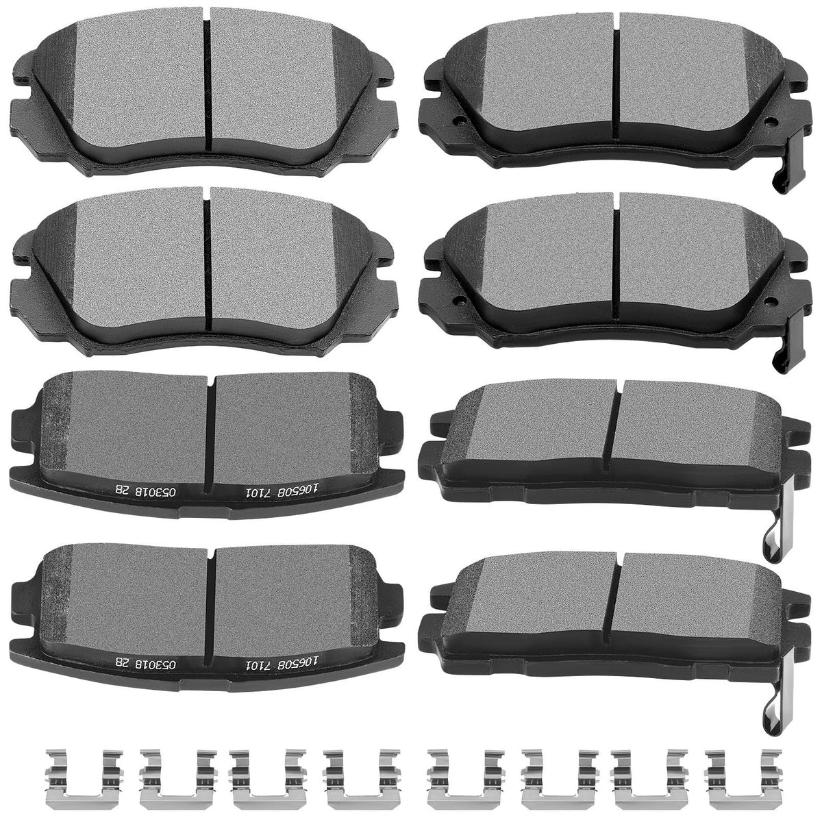Scitoo D1421 D1275 Front Rear Ceramic Brake Pads Sets Fit For Chevrolet Equinox 2010-2017,For Gmc Terrain 2010-2017