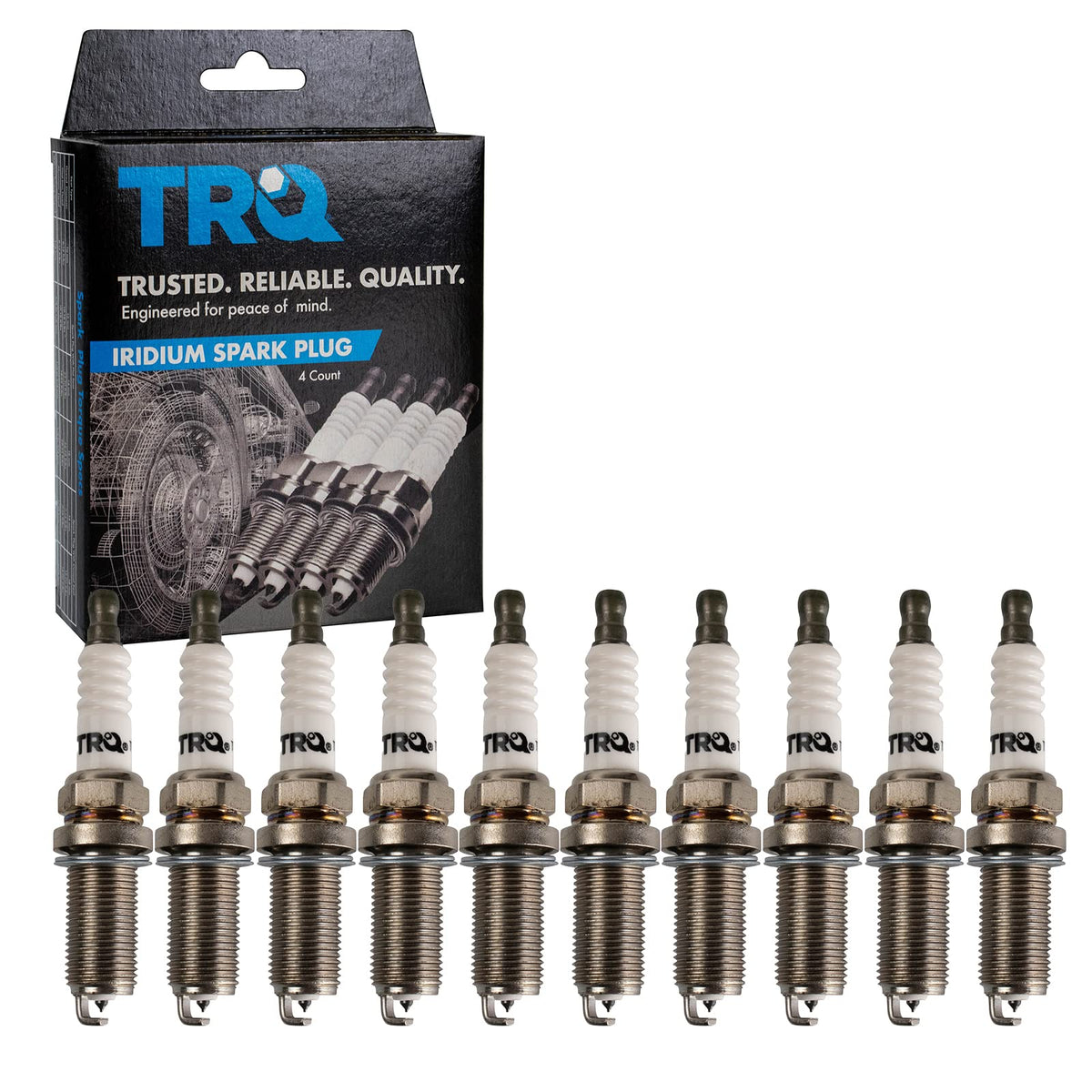 Trq Iridium Spark Plugs Engine Tune Up Ignition Kit 10 Piece Set Compatible With 1995-2003 Dodge Ram 2500 Ram 3500