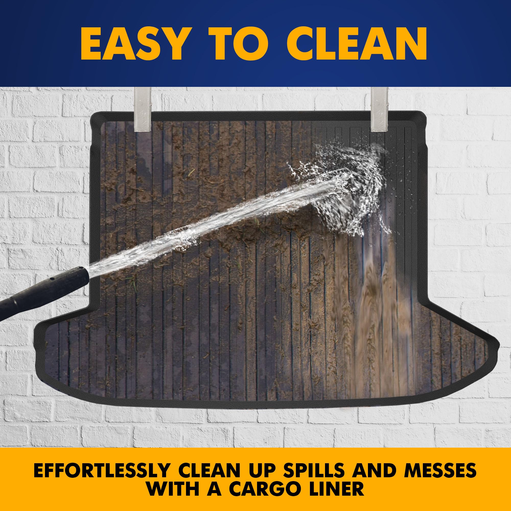 Premium Cargo Liner For Hyundai Tucson 2022-2025 Without Subwoofer - 100% Protection - Custom Fit Car Trunk Mat - All-Season Cargo Mat - 3D Shaped Laser Measured Trunk Liners For Tucson