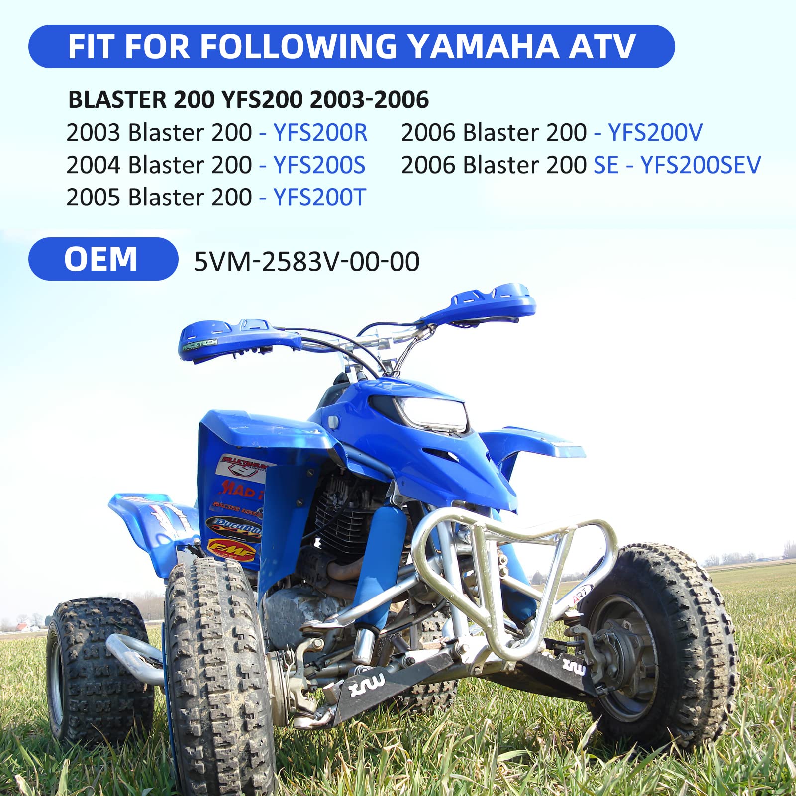 Rear Brake Master Cylinder For Yamaha Blaster 200 Yfs200 2003-2006, 5Vm-2583V-00-00