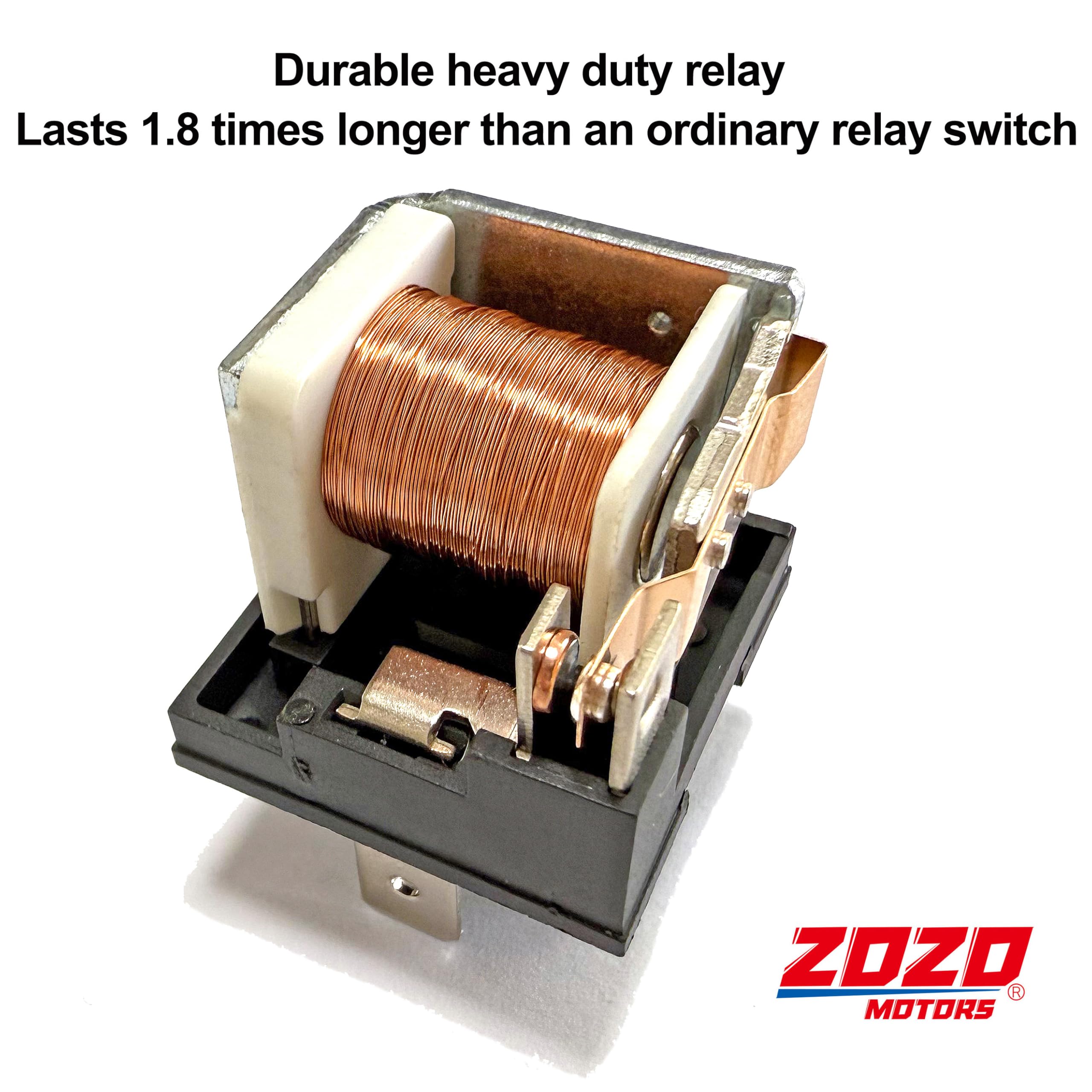 Zozomotors Dual Electric Fan Relay Kit Radiator Electric Fan Thermostat Kit Temperature Sensor Switch 185 On 175 Off, Automotive 40 Amp Cooling Fan Relay Switch Kit 4 Pin, Dual Electric Fan Wiring Kit