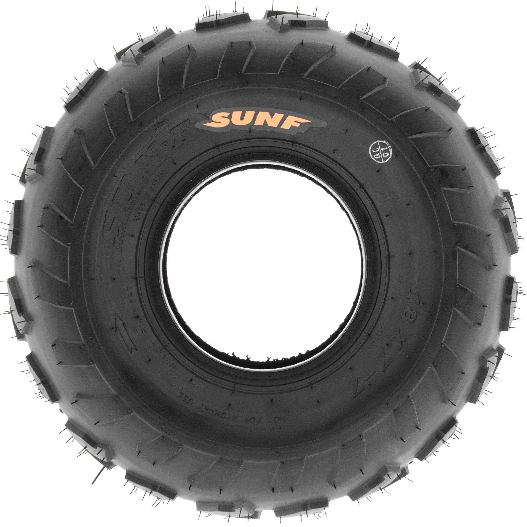 Pair of 2 SunF A007 18x7-7 ATV Go-Kart Sport-Performance Tires, 4 PR, Tubeless