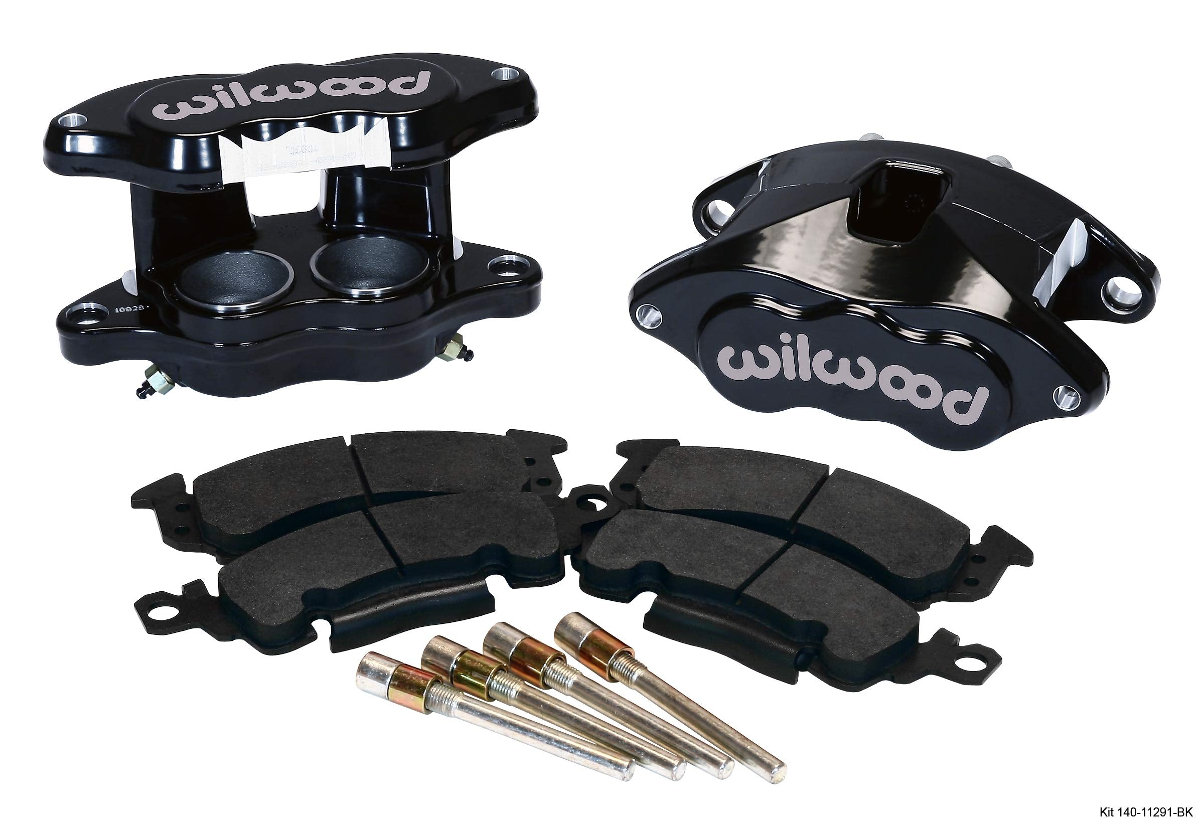 Wilwood Gates Wilwood 140-11291-Bk Black Powder Coated Front Caliper Kit