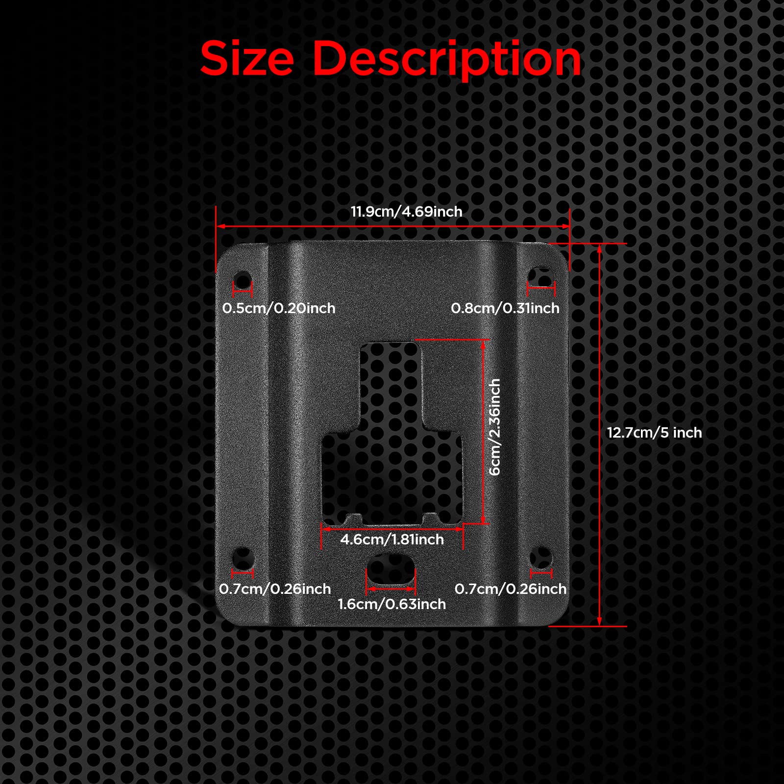 Speedwow Truck Bed Cargo Binding Bracket Plate Compatible With F-150 2015-2023; Compatible With F-250 Super Duty 2015-2023; Comp
