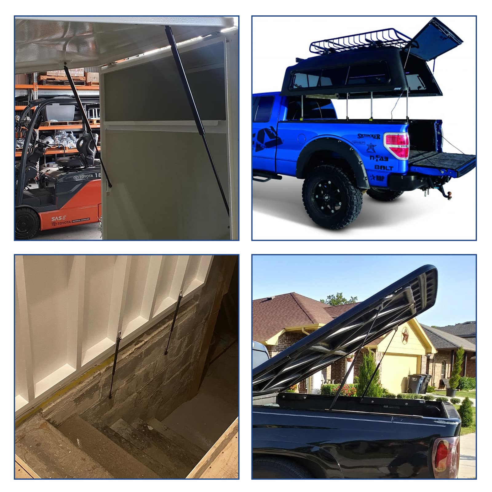 Arana St270M80 27 Inch 80Lb/378N Gas Struts, Ml27-80 27 Inch 80 Pounds Spring Shock Lift Support For Undercover Tonneau Cover Tr