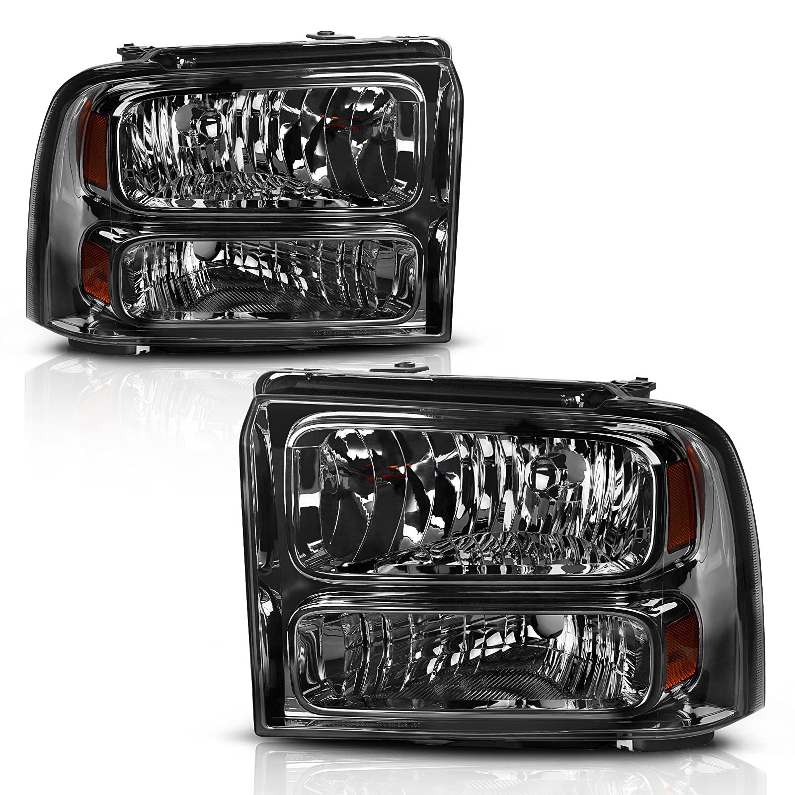 Autosaver88 Headlight Assembly Compatible With 05 06 07 Ford F250 F350 F450 F550 Super Duty/05 Ford Excursion Headlight Assembly